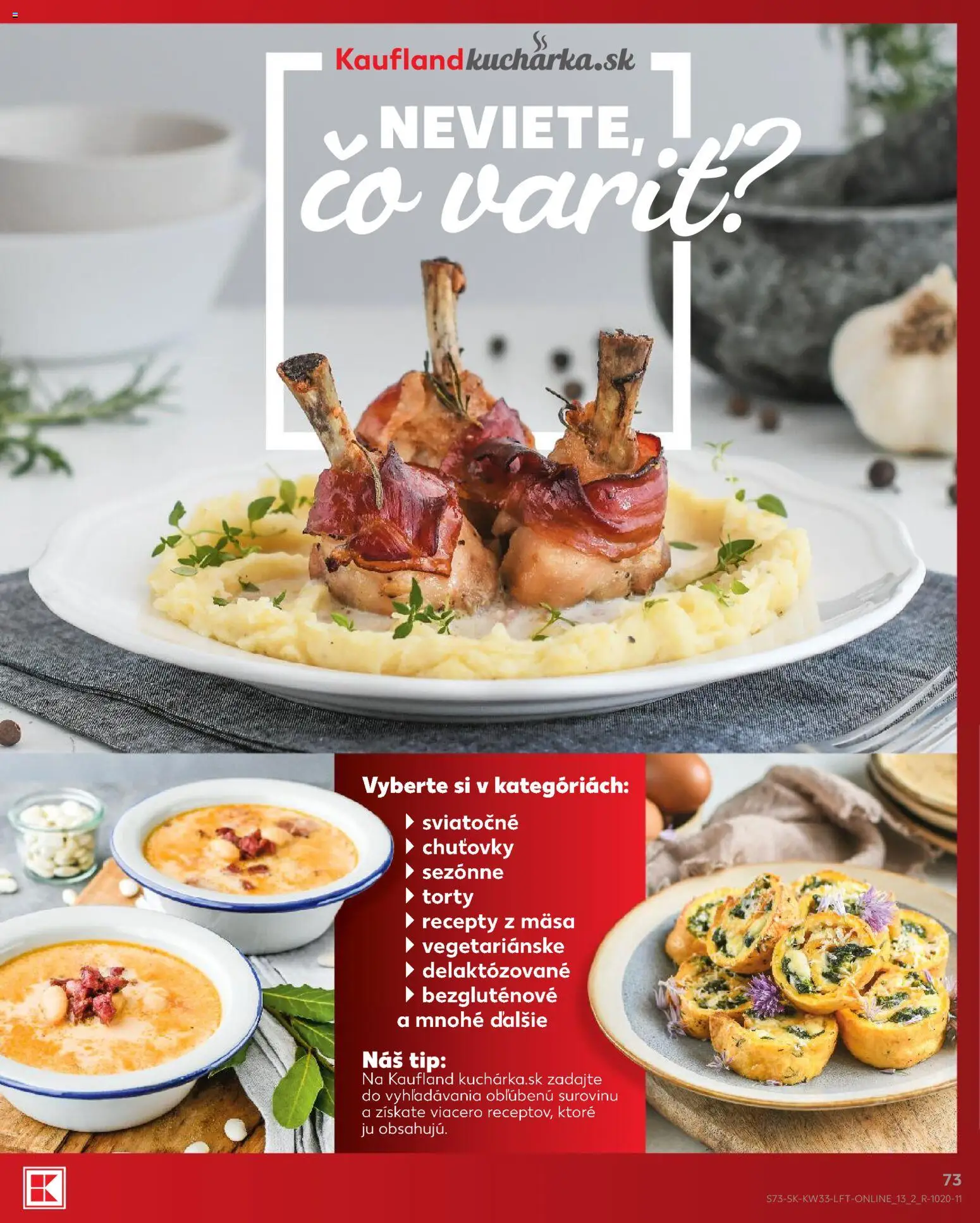 Nové Kaufland akcie – leták je platný od 13.08.2026 | Strana: 73 | Produkty: Torty