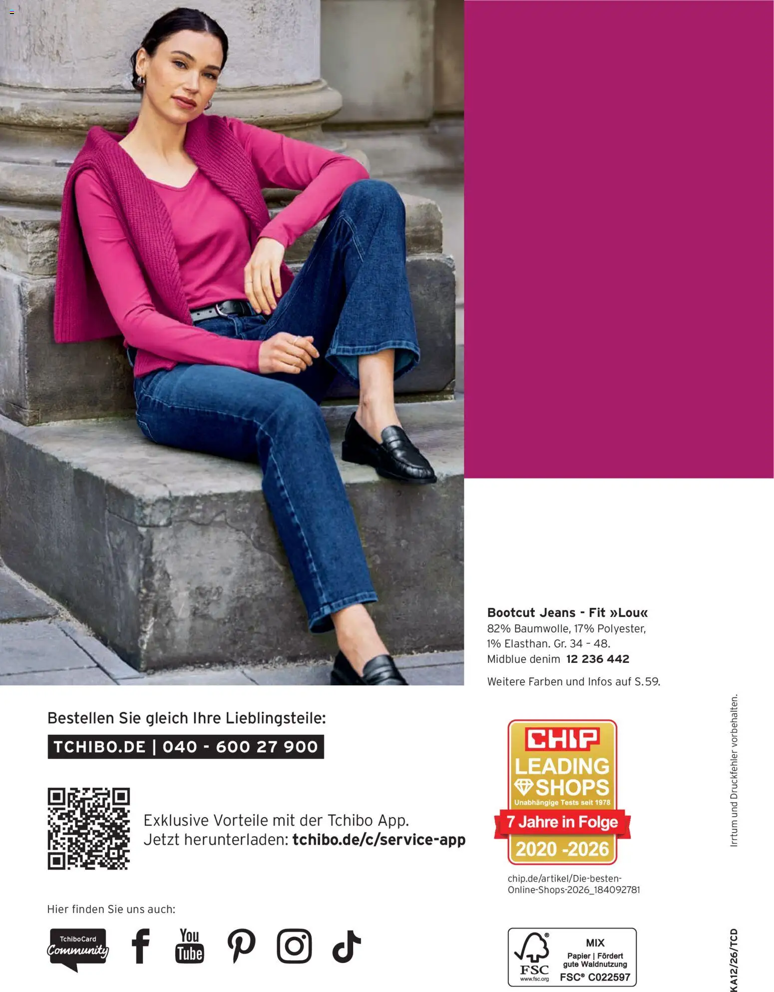 Angebote Tchibo – gültig ab 01.11.2026 | Seite: 196 | Produkte: Jeans