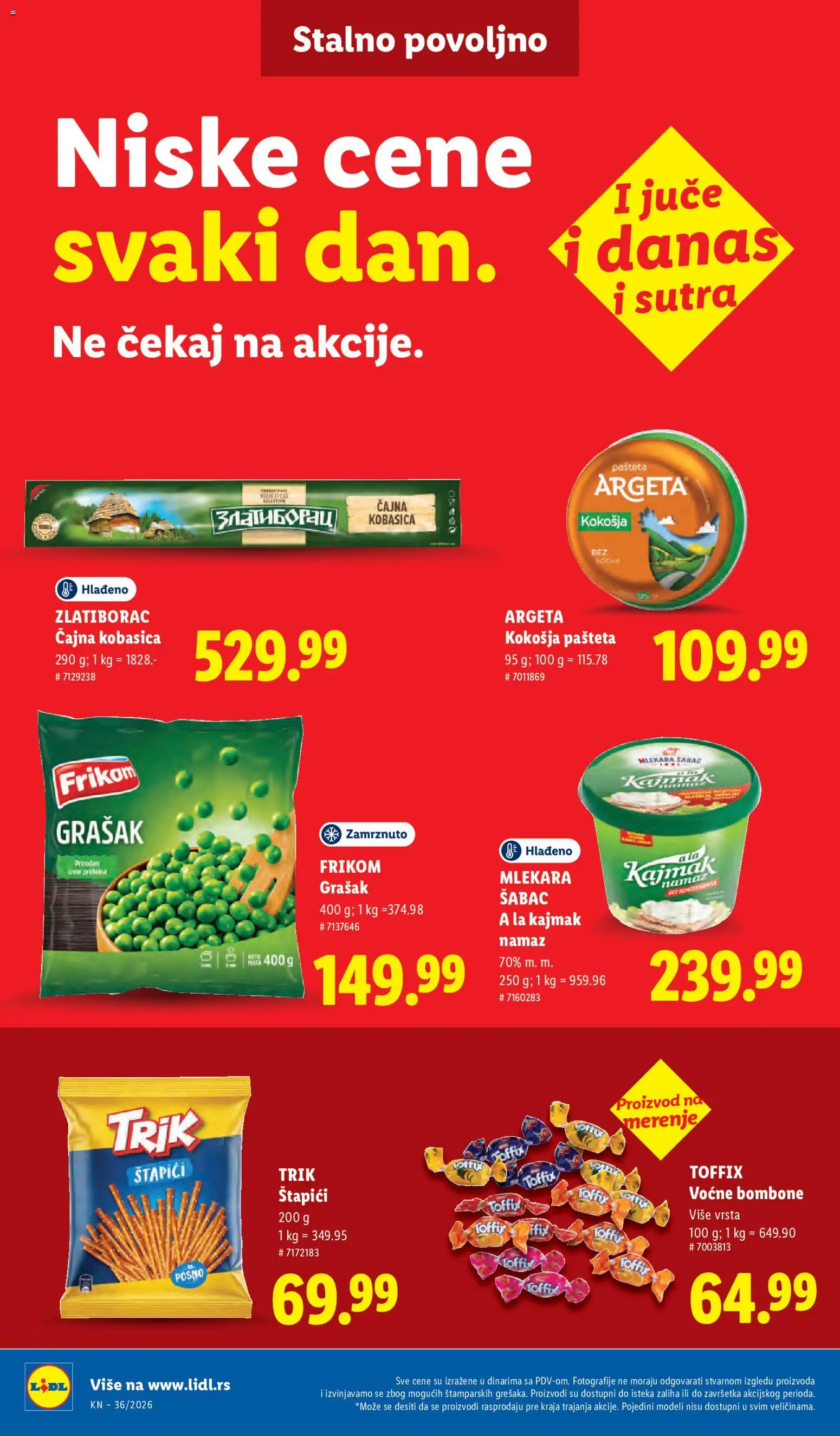Lidl katalog - važi od 03.09.2026 | Strana: 48 | Proizvode: Bombone, Kobasica, Pašteta, Kajmak