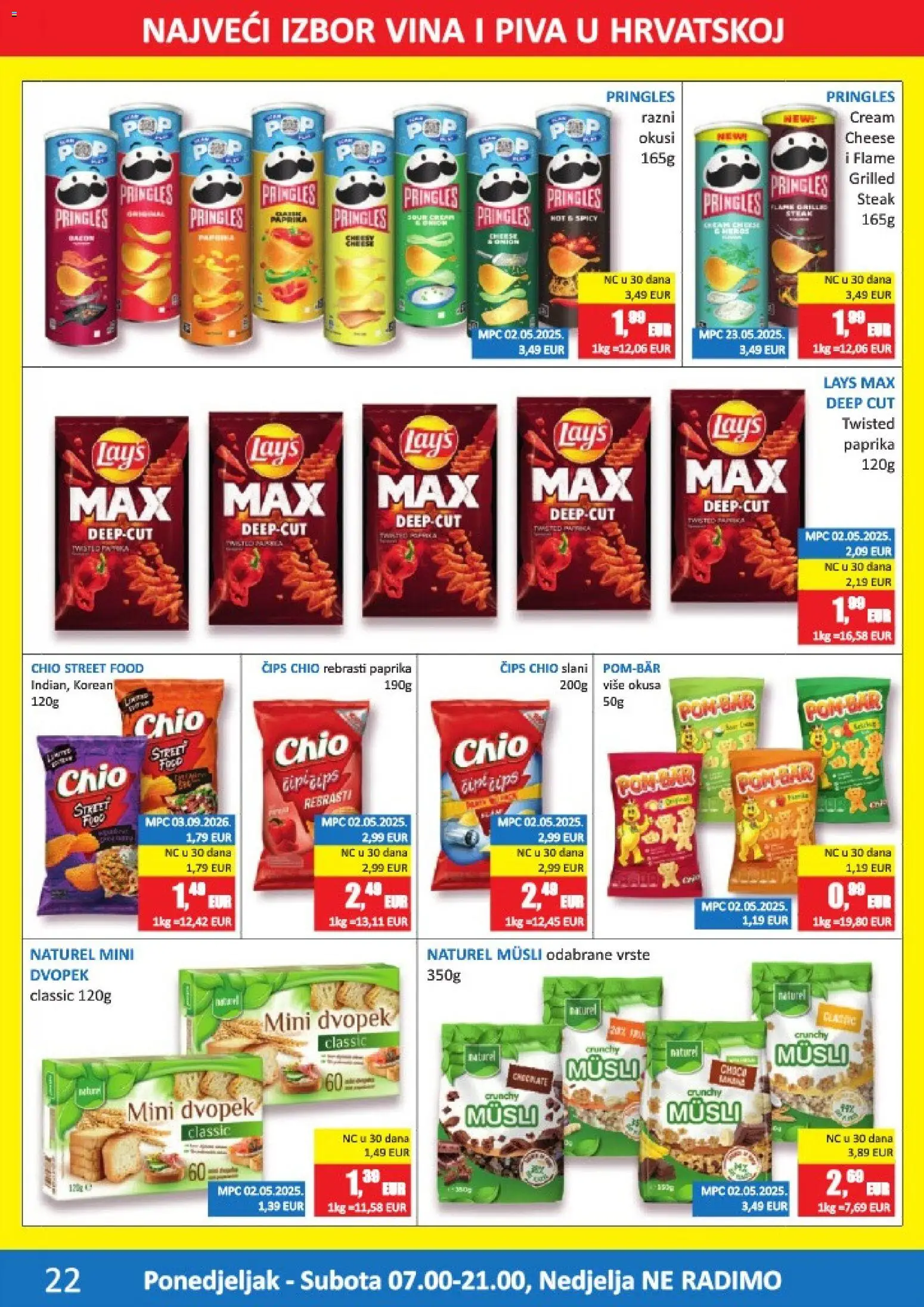 Vrutak katalog | vrijedi od 14.09.2026 | Stranica: 22 | Proizvodi: Paprika, Dvopek, Musli, Čips