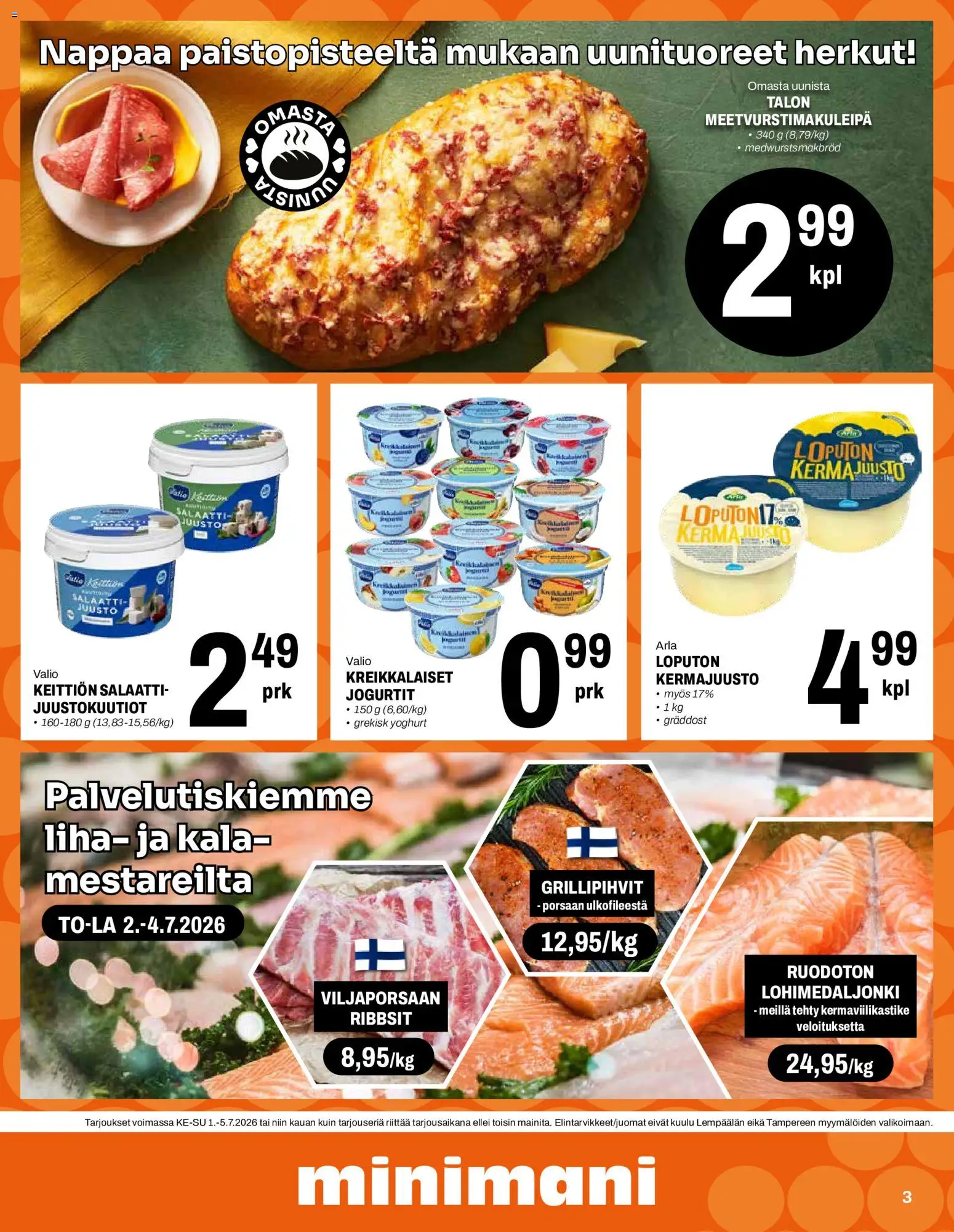 Minimani tarjoukset – voimassa 01/07/2026 alkaen | Sivu: 3