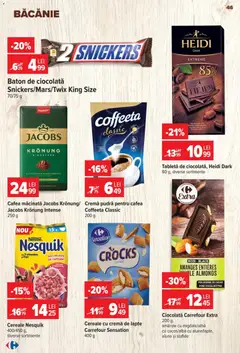 Ofertele Carrefour valabile de la 24.06.2026 | Pagină: 46 | Produse: Tabletă, Köpek çiti, Cafea, Ciocolată