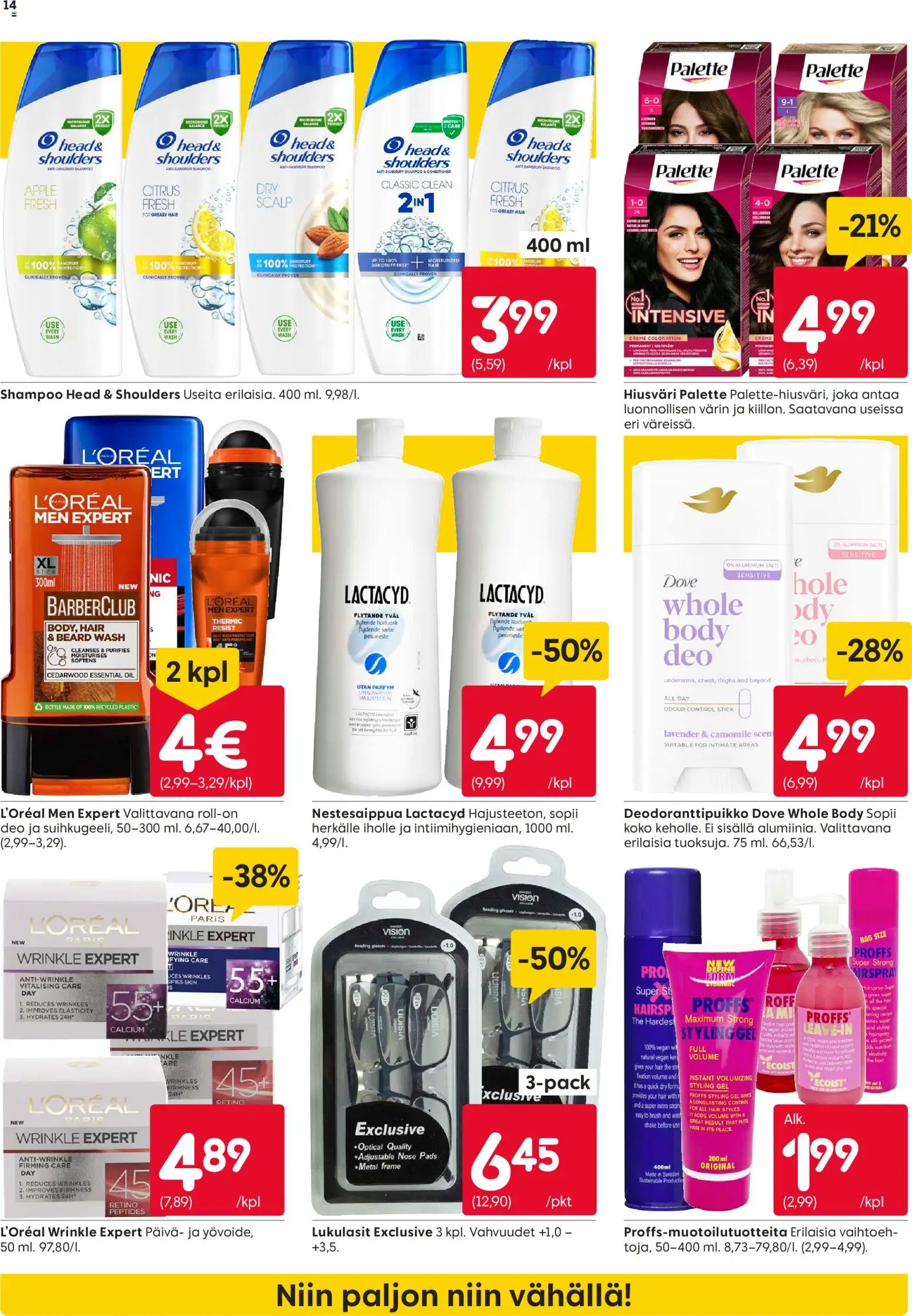 Rusta tarjoukset – voimassa 08.06.2026 alkaen | Sivu: 14 | Tuotteet: Shampoo, Hiusväri, Pesuneste