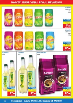 Vrutak Katalog - Pregled kataloga iz trgovine Vrutak, vrijedi od 08.06.2026 | Stranica: 4 | Proizvodi: Kava, Barcaffe, Cedevita