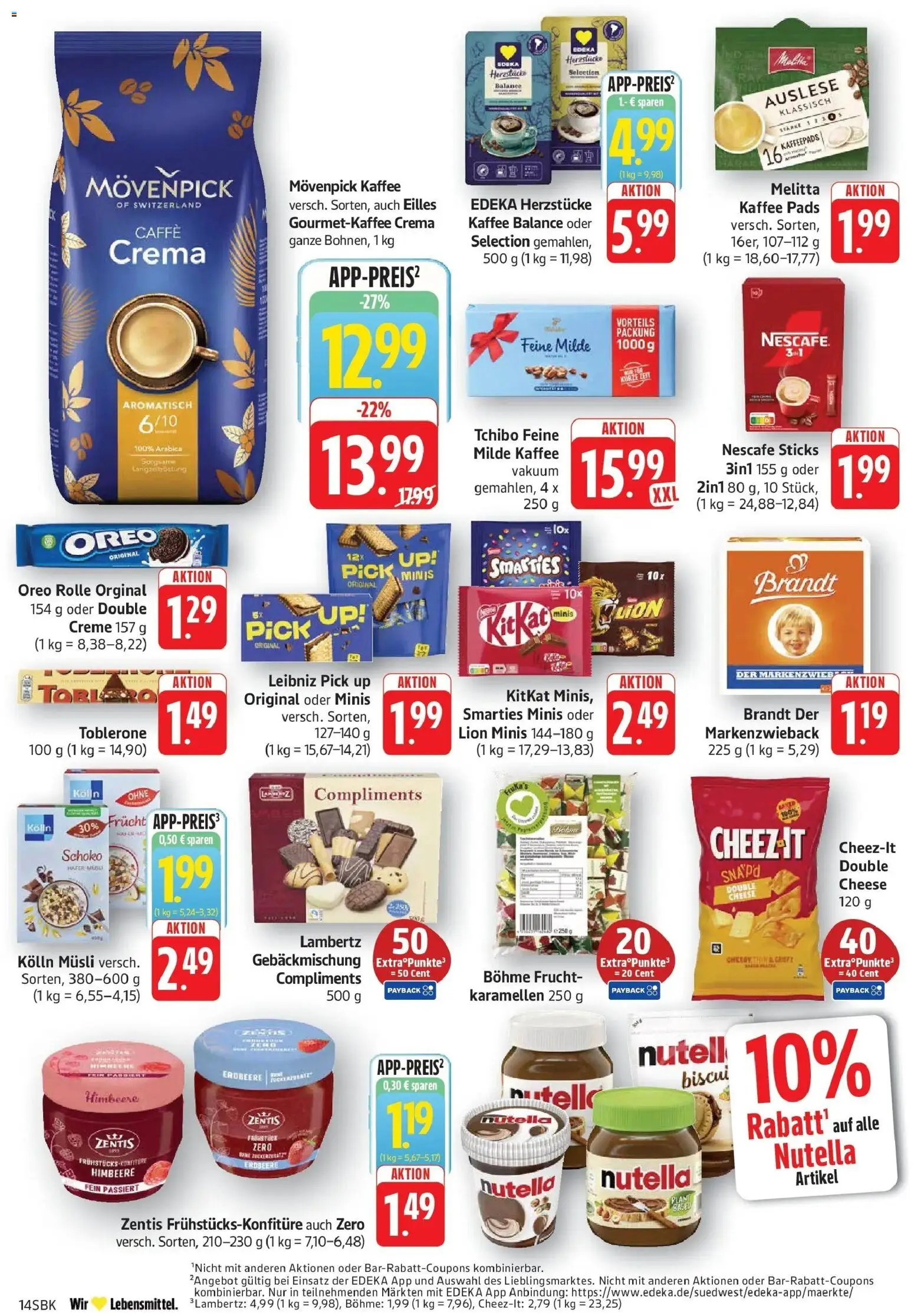 Edeka prospekt Pirmasens – gültig ab 26.05.2026 | Seite: 14 | Produkte: Kolln, Kolln musli, Movenpick kaffee, Himbeere
