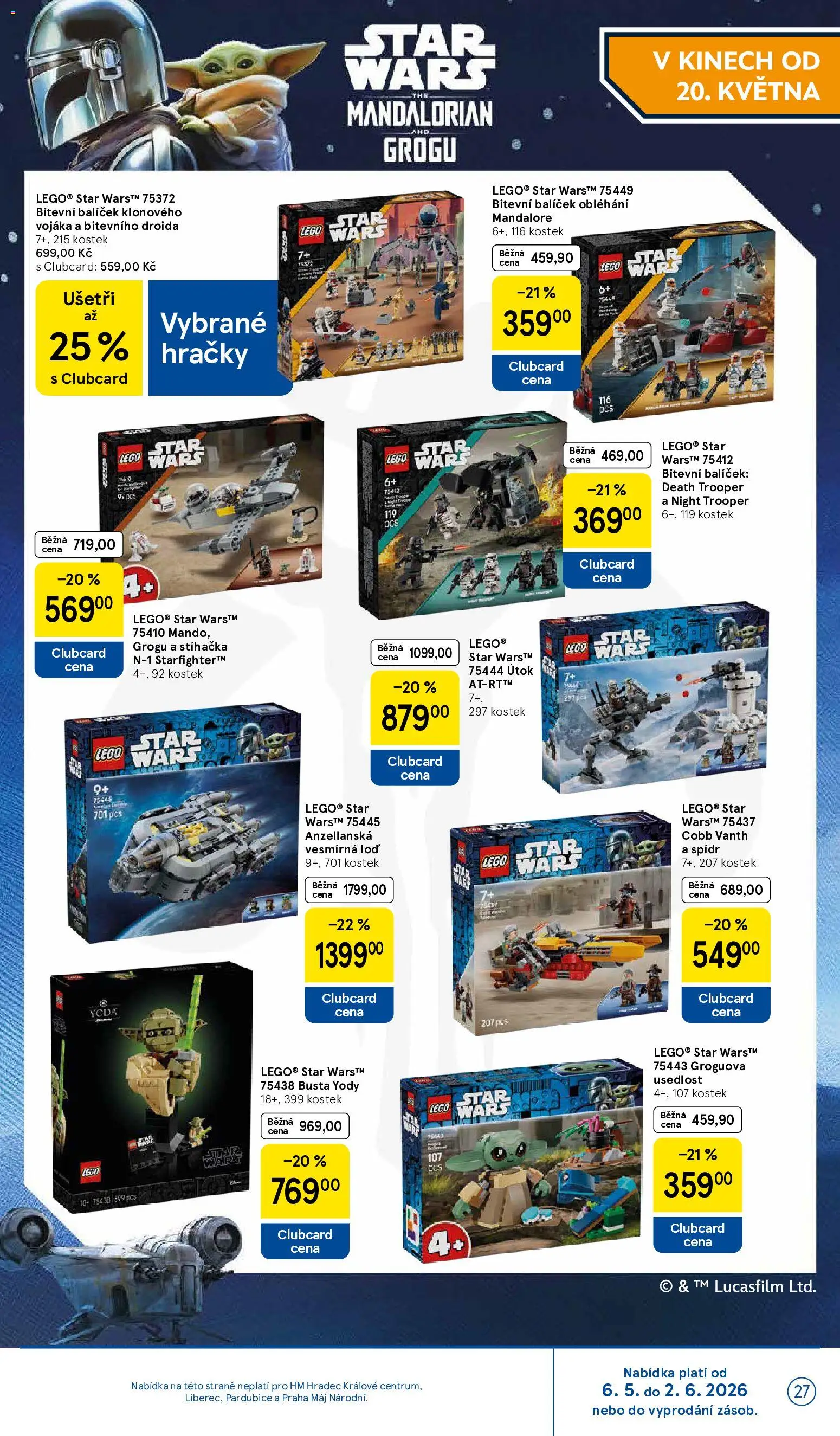 Tesco leták - Hypermarket od 13.05.2026 | Strana: 27 | Produkty: LEGO, Hračky