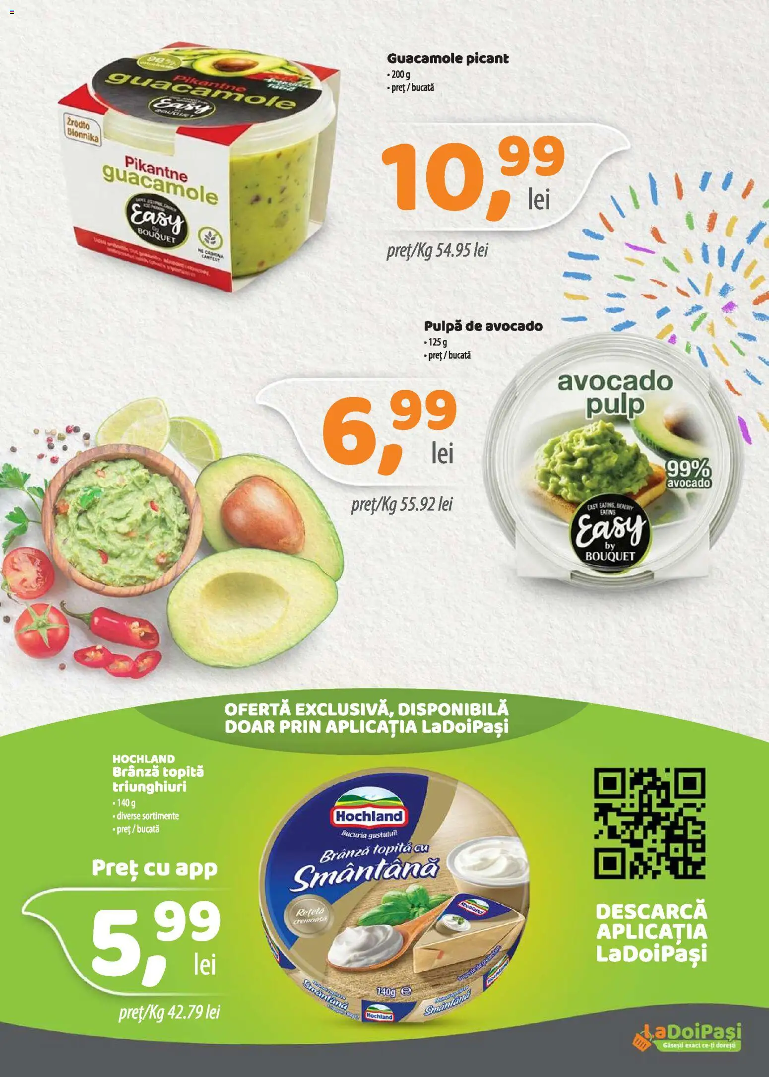 Noul catalog LaDoiPași – valabil de la 01.06.2026 | Pagină: 6 | Produse: Brânză, Smântână, Avocado
