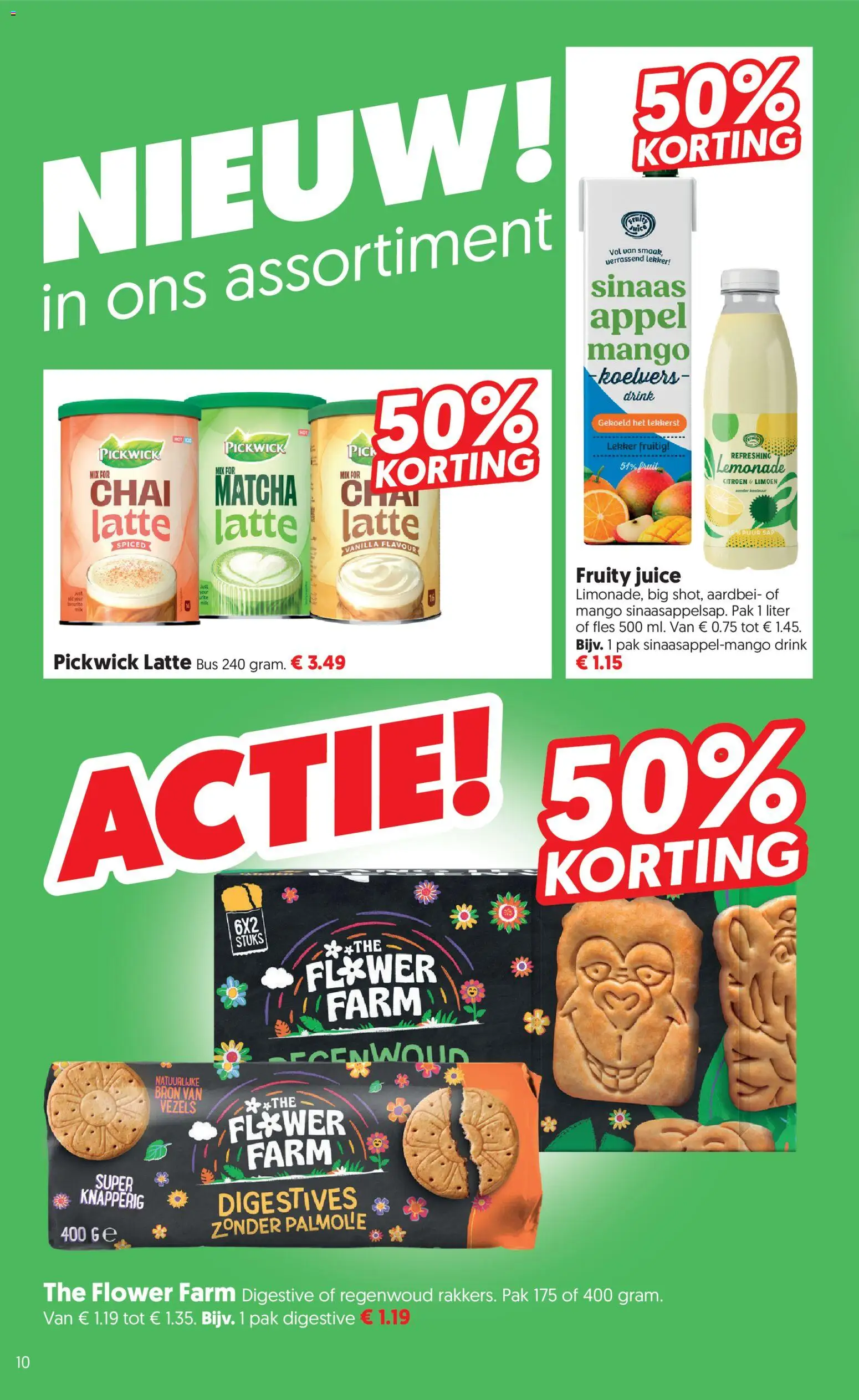 {H1} | Pagina: 10 | Producten: Limoen, Matcha, Mango, Appel
