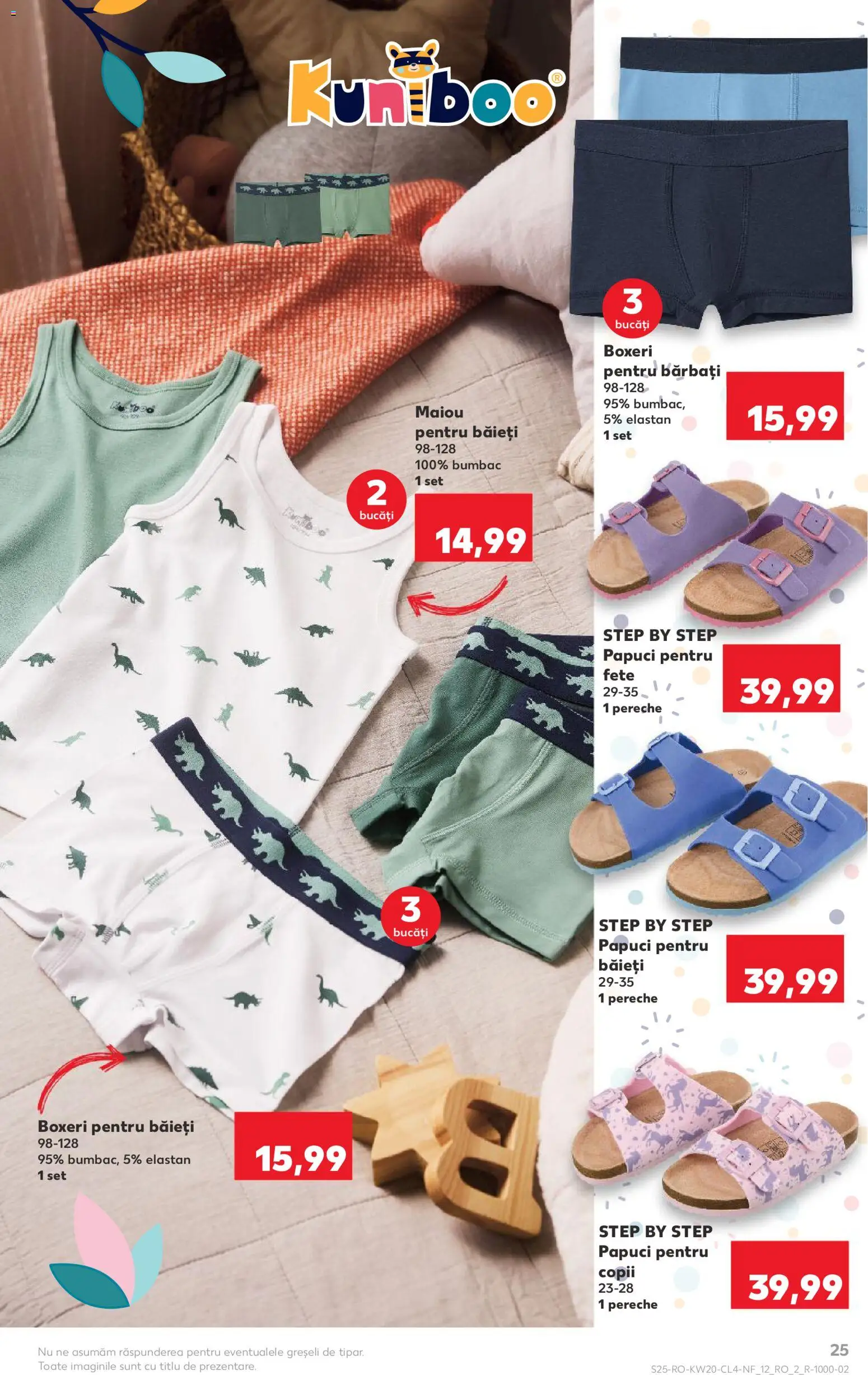 Noul catalog Kaufland – valabil de la 13.05.2026 | Pagină: 25 | Produse: Top, Maiou, Boxeri, Papuci