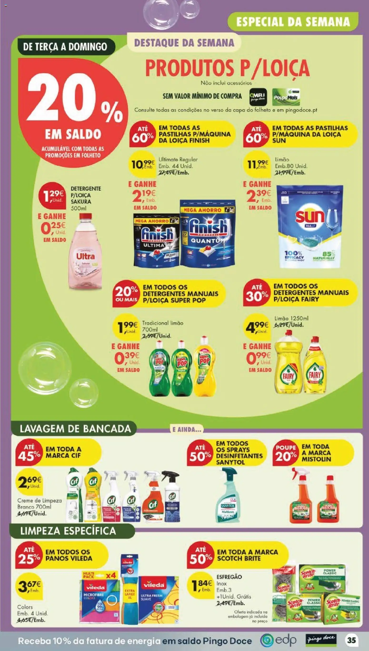 Pingo Doce folheto │ válido de 04/08/2026 | Página: 41 | Produtos: Esfregão, Bancada, Detergente, Creme