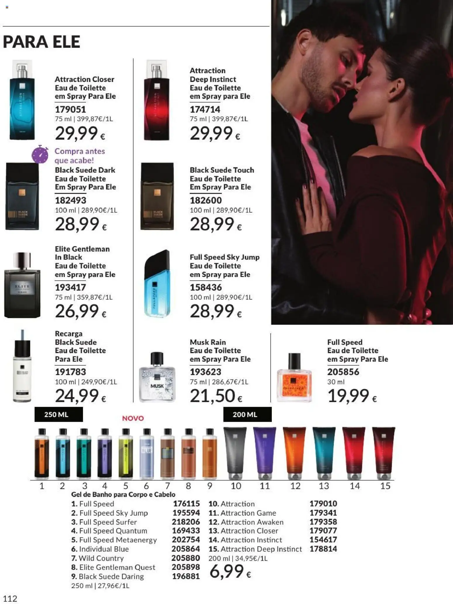 Catálogo Avon Campanha 9 │ válido de 01/09/2026 | Página: 112 | Produtos: Eau de toilette, Gel de banho, Banho