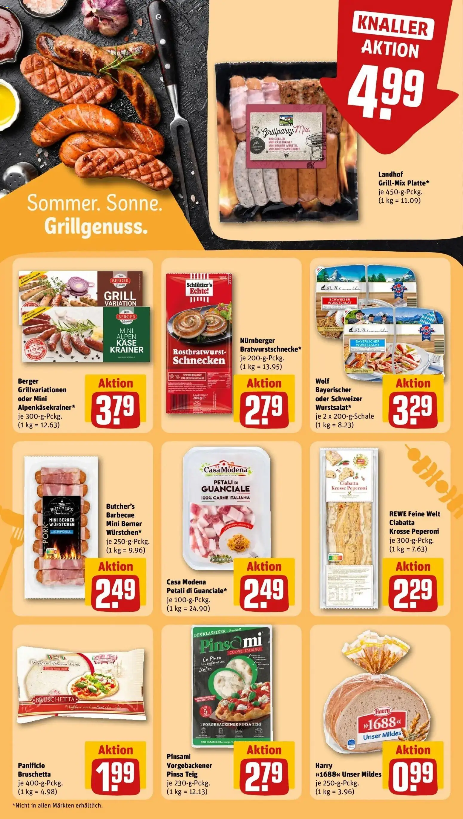 REWE Prospekt ab 17.08.2026 zum Blättern » Angebote | Seite: 18 | Produkte: Grill, Käse, Käsekrainer, Griller