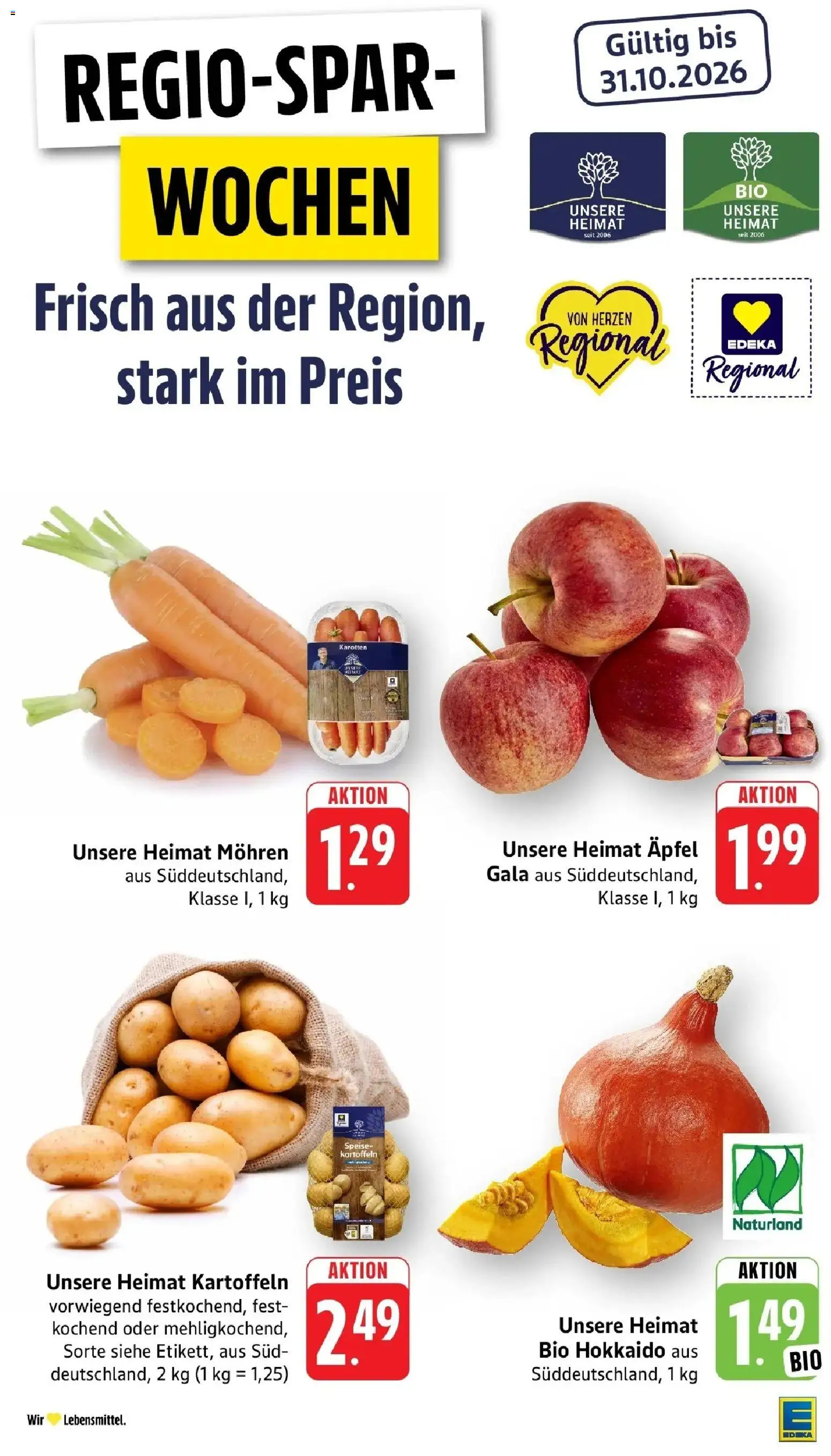 Edeka Prospekt Vaihingen-Kleinglattbach (ab 05.10.2026) » Angebote Online | Seite: 13 | Produkte: Äpfel, Mohren, Kartoffeln