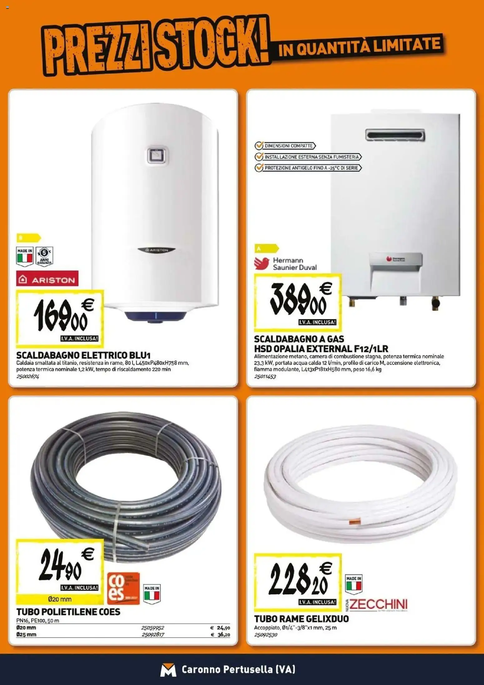Volantino TECNOMAT del 26.03.2026 | Pagina: 7 | Prodotti: Scaldabagno, Caldaia, Acqua, Tubo