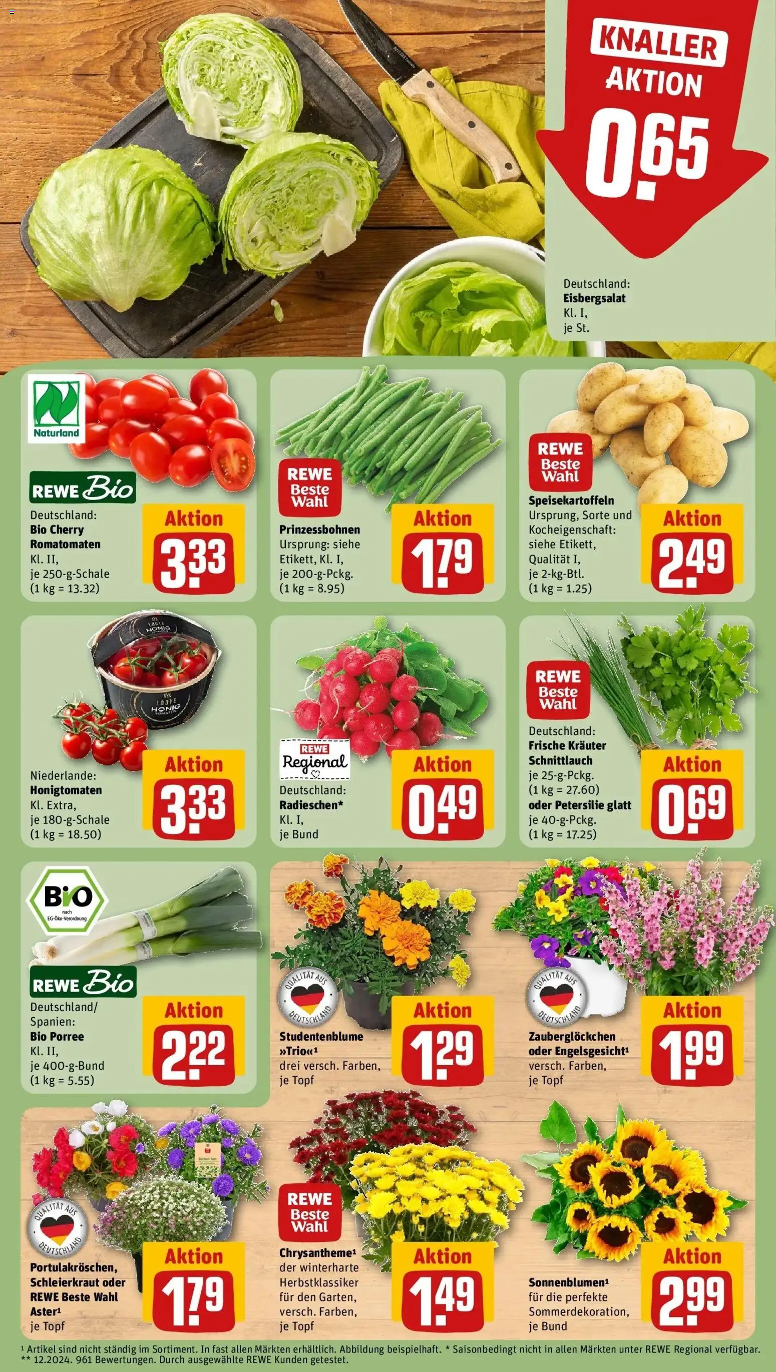 Rewe Prospekt Lorch – gültig ab 06.07.2026 | Seite: 5 | Produkte: Eisbergsalat, Petersilie