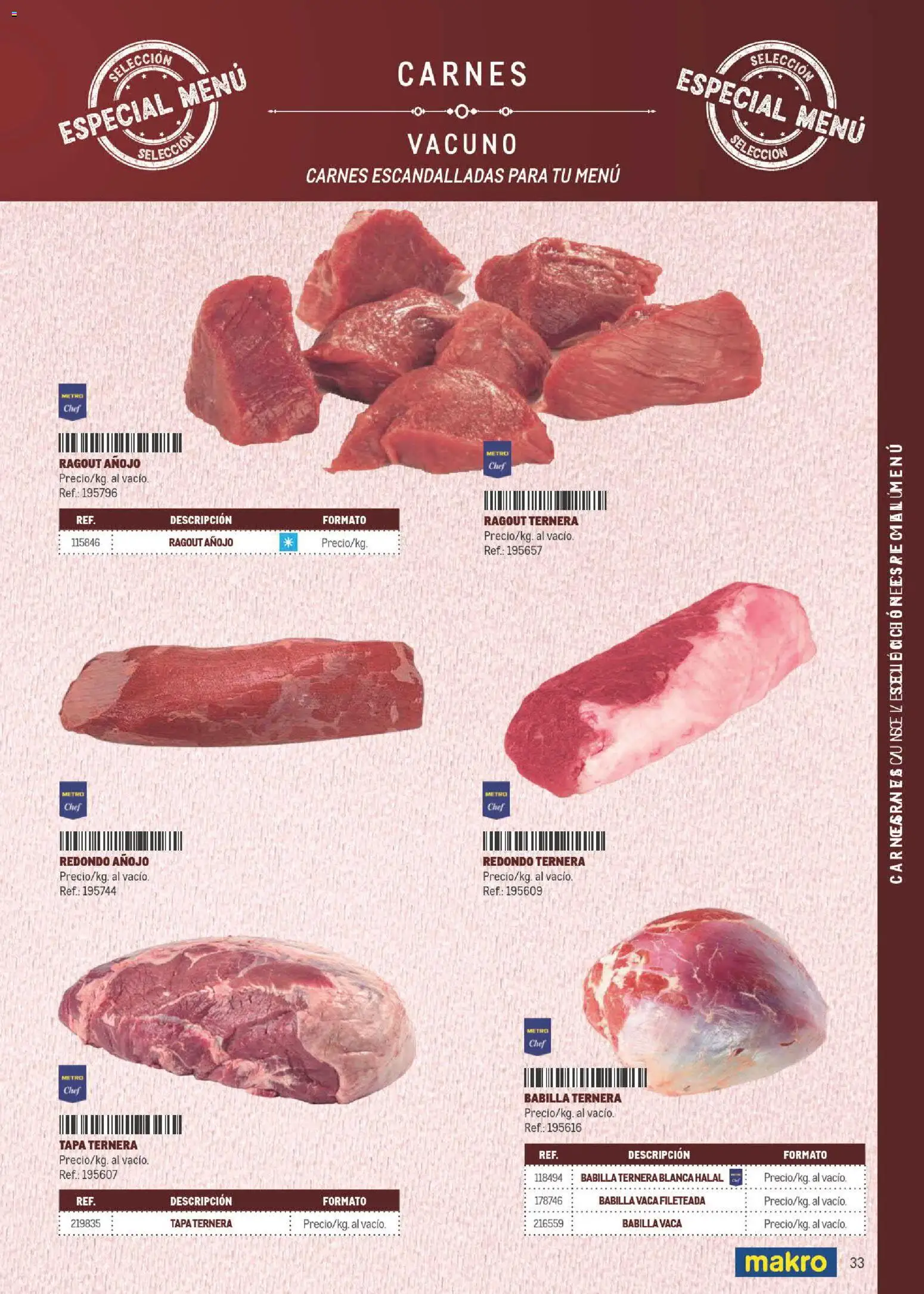 Makro Especial Carta y Menú │ válido desde el 06/07/2026 | Página: 33