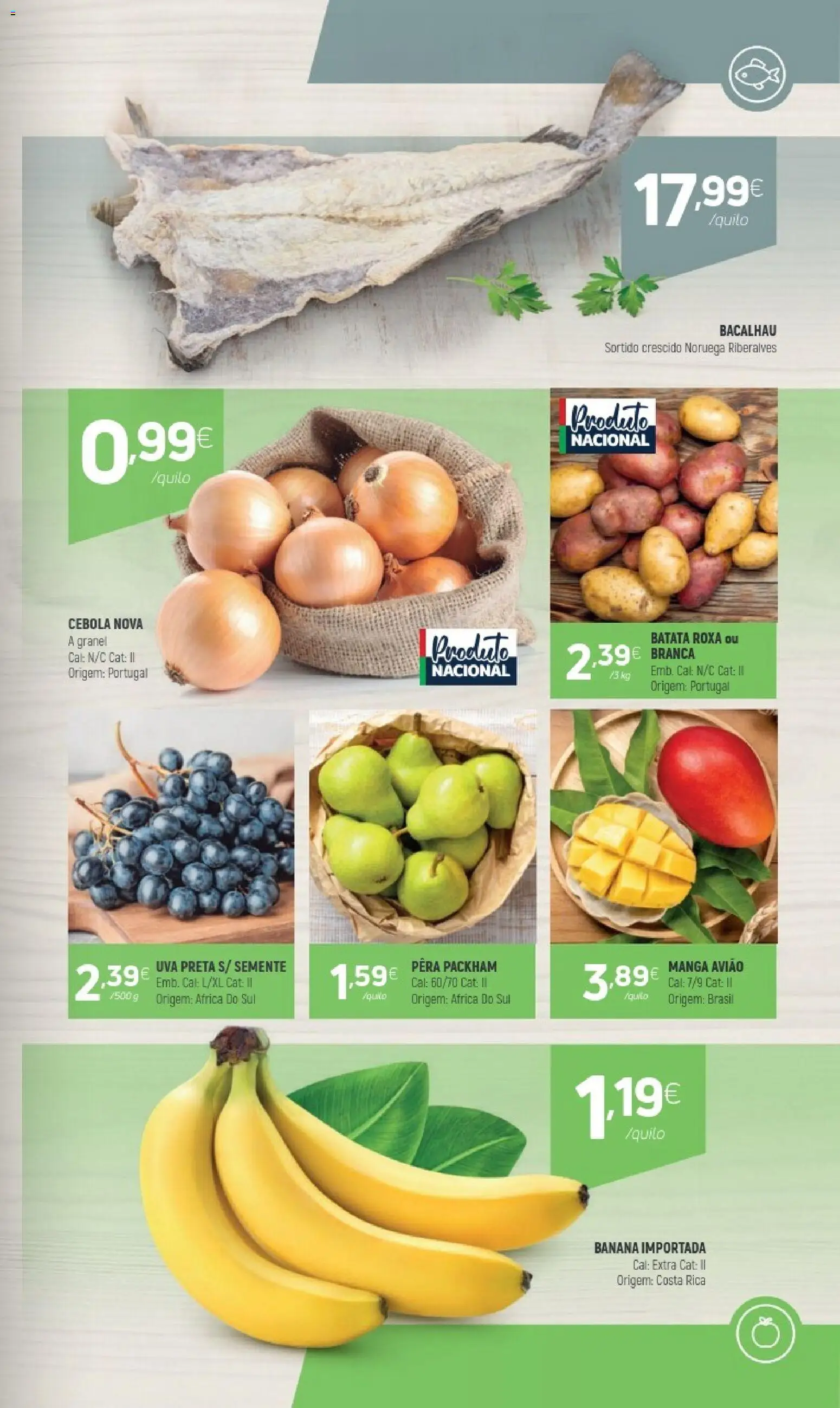 Coviran folheto │ válido de 21.04.2026 | Página: 3 | Produtos: Batata, Bacalhau, Banana, Cebola