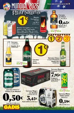 Vista previa Gadis folleto válido desde el 09/07/2026 | Página: 36 | Productos: Cerveza, Τυρόπιτα, Sandía