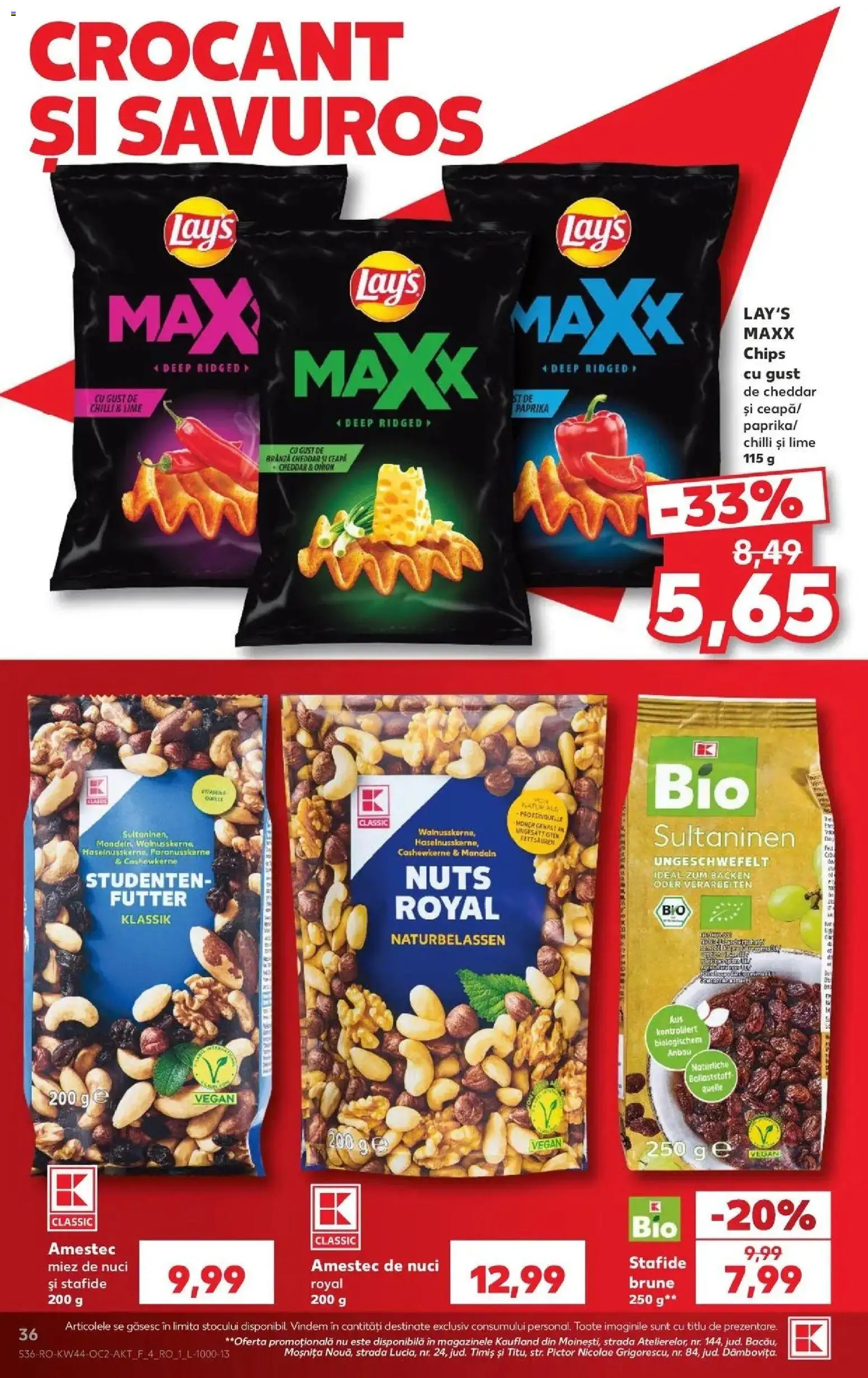 Kaufland Târgu Mureș 28.10.2026 - Revista si Oferta | Pagină: 36 | Produse: Chilli, Lime, Nuci, Stafide