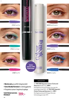 THE ONE Hypnotic Colour Coloured Mascara, Mascara Storlek: 8 ml. - Förhandsvisning av reklamblad från butik Oriflame aktuell från 13.05.2026 | Sida: 78 | Produkter: Mascara