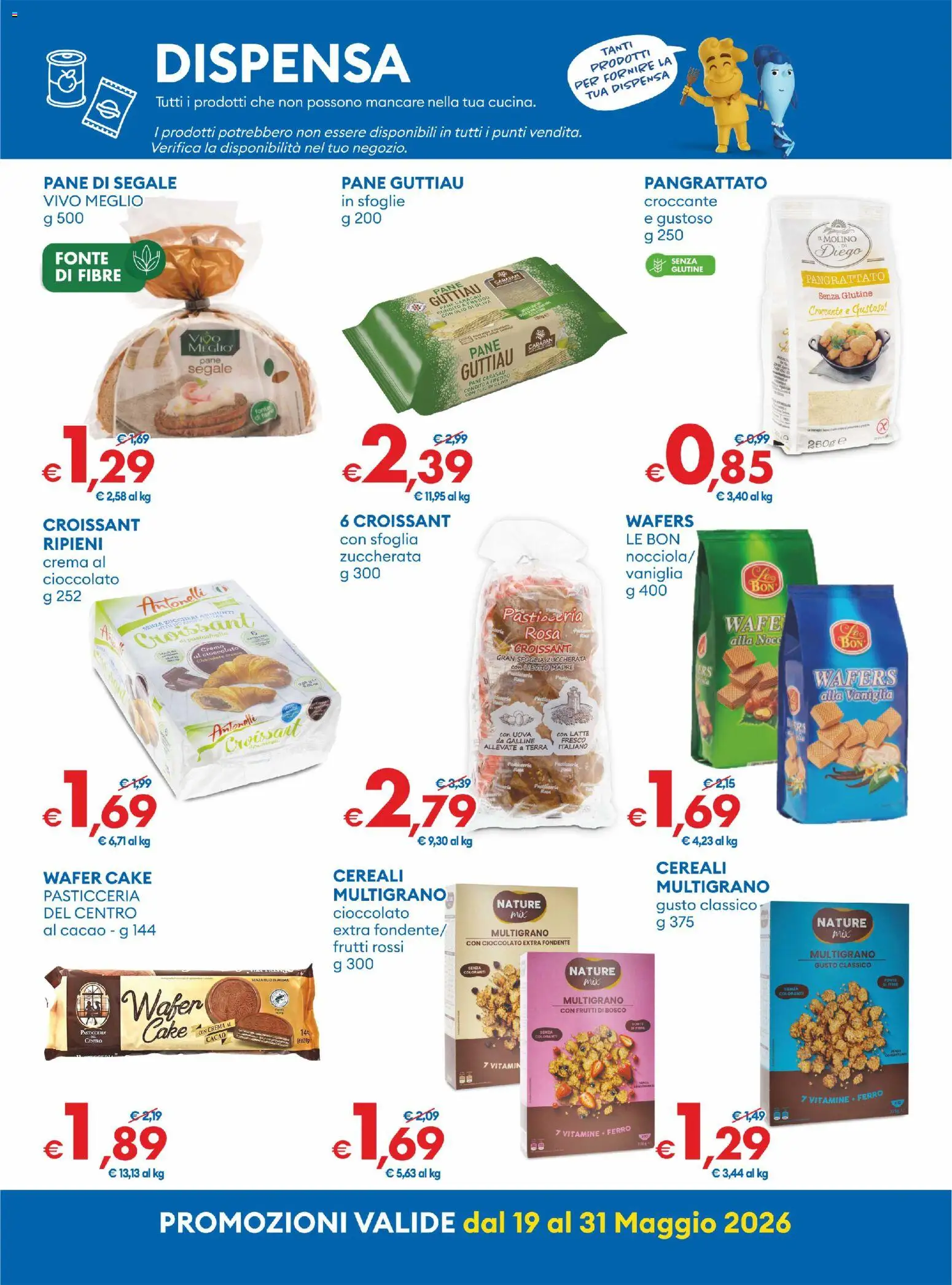 Volantino MD Discount del 19.05.2026 | Pagina: 22 | Prodotti: Uova, Pane, Cereali, Olio