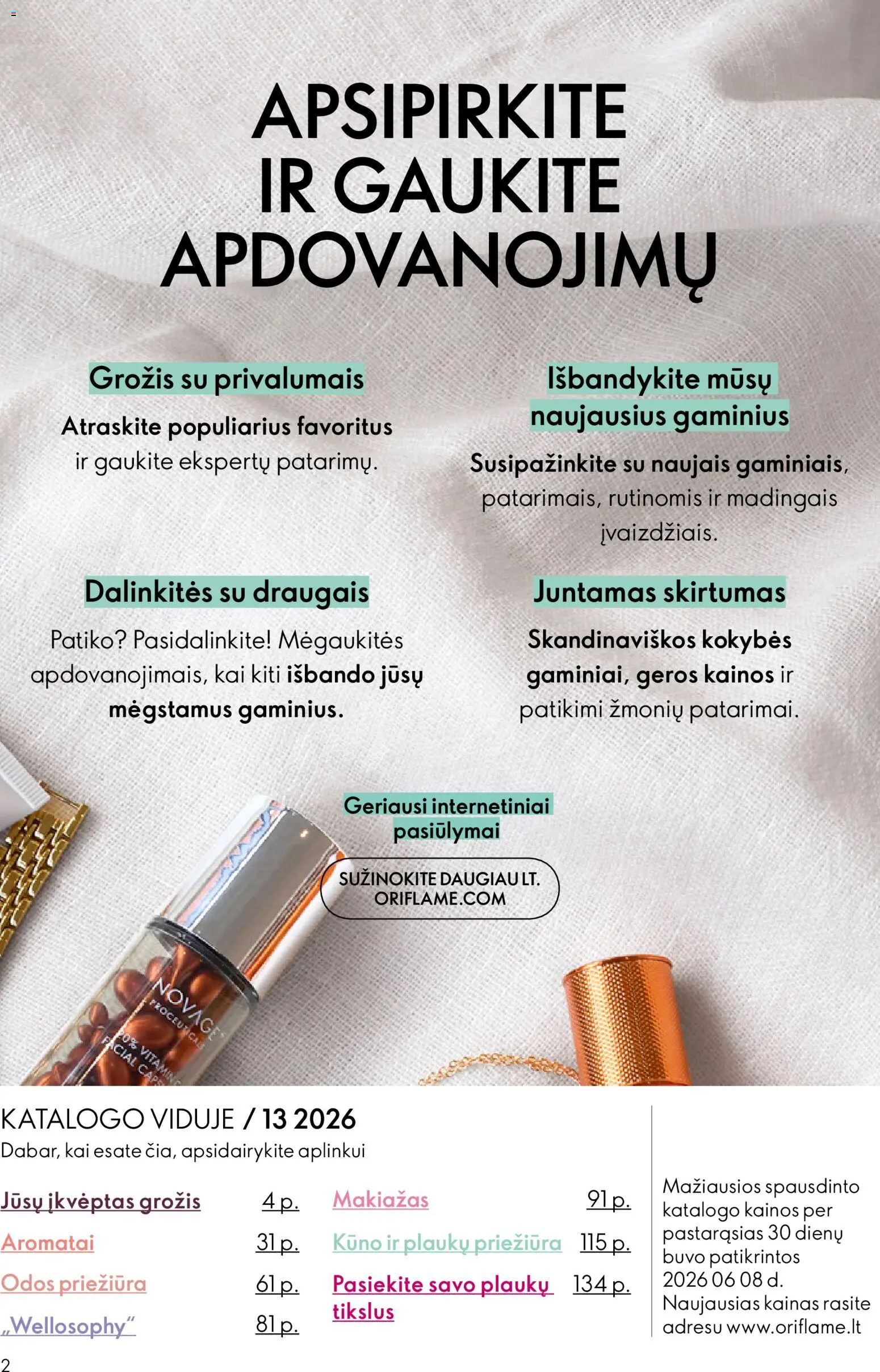 Oriflame akcijos nuo 2026.09.16 | Puslapis: 2 | Prekių: Makiažas