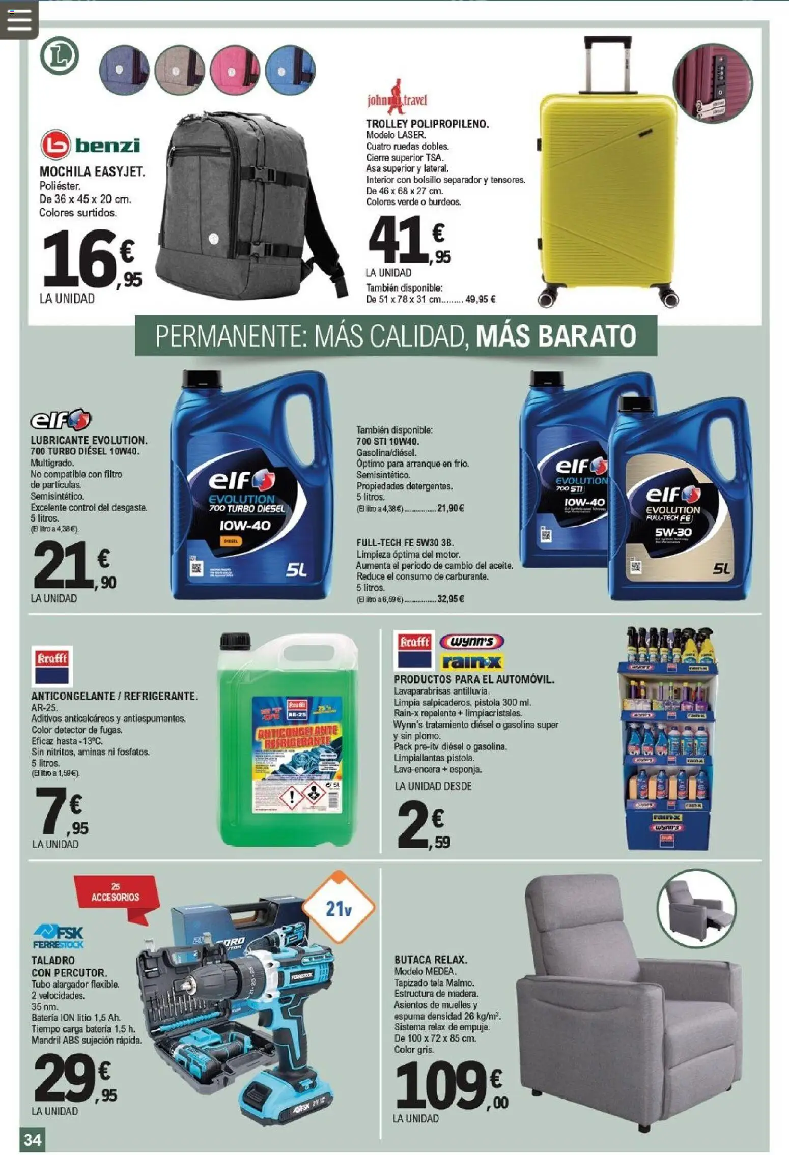 E.Leclerc folleto │ válido desde el 11/03/2026 | Página: 34 | Productos: Noodles αυγού, Mochila, Batería