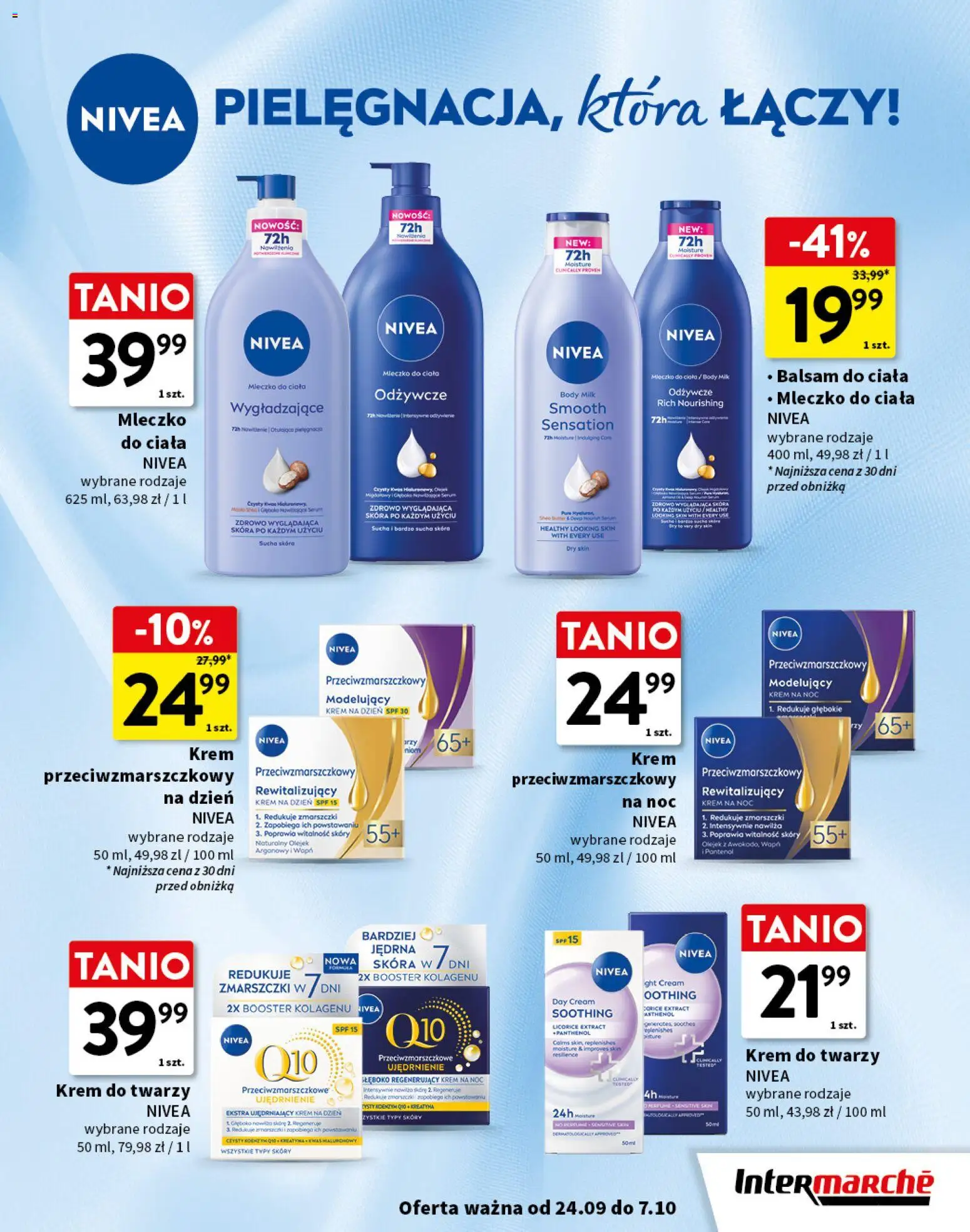 Intermarche gazetka - Pamiętamy o bliskich od 24.09.2026 | Strona: 23 | Produkty: Balsam do ciała, Body, Krem, Krem do twarzy