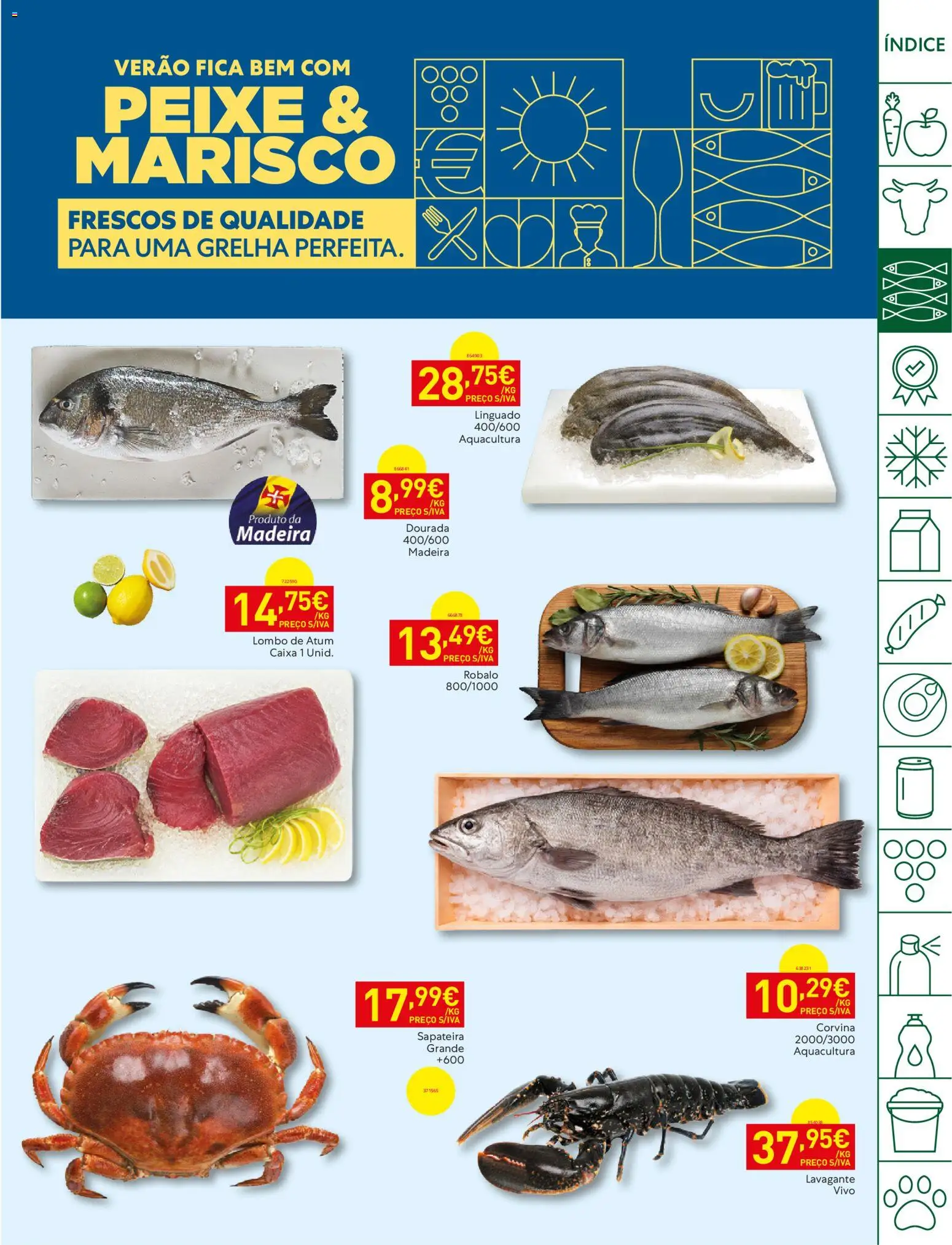 Recheio folheto Madeira │ válido de 18/08/2026 | Página: 5 | Produtos: Atum, Linguado, Caixa, Lombo