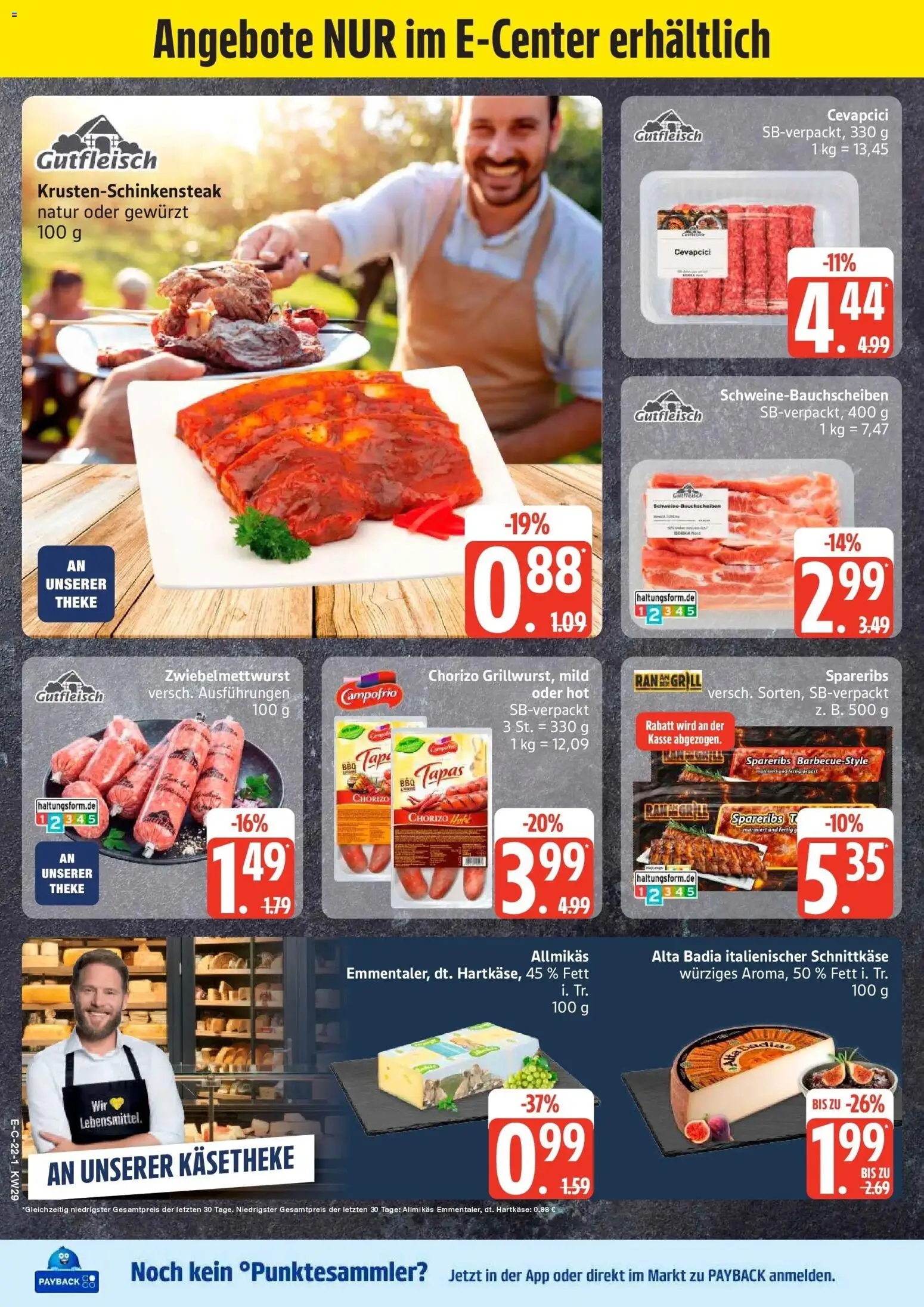 E center Prospekt Stralsund – gültig ab 13.07.2026 | Seite: 29 | Produkte: Theke, Cevapcici