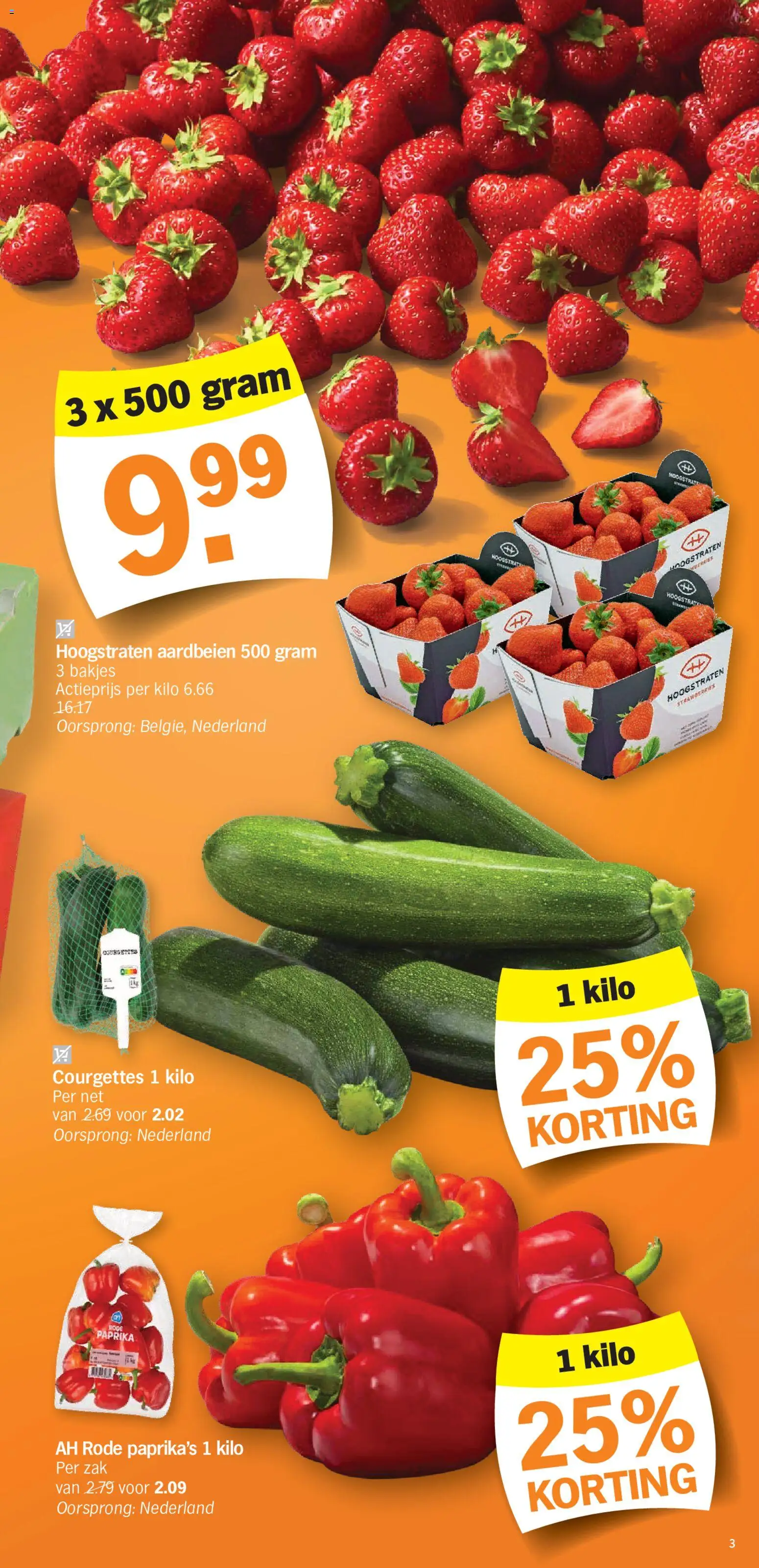 {H1} | Pagina: 3 | Producten: Aardbeien, Zak, Paprika