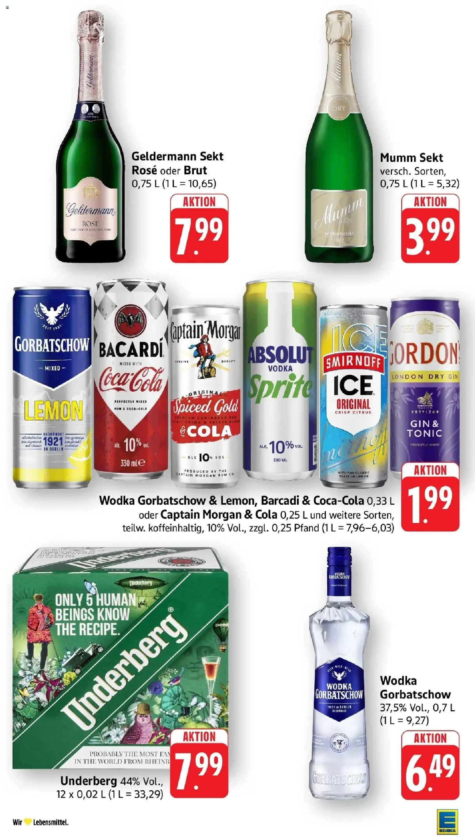 Edeka prospekt Weinstadt - Endersbach	 – gültig ab 10.05.2026 | Seite: 41 | Produkte: Bacardi, Sekt, Vodka, Gin