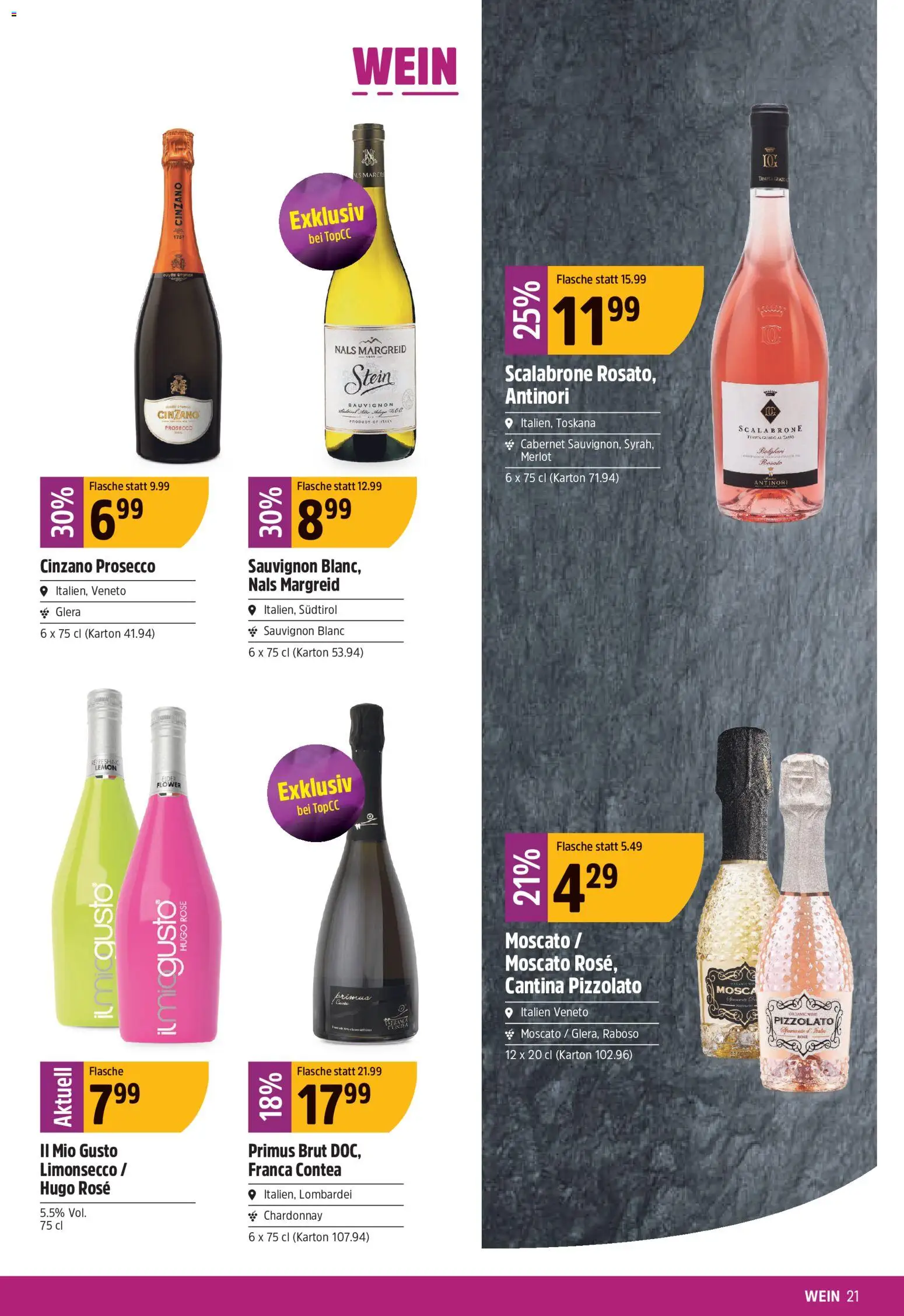 TopCC aktionen – gültig ab 10.08.2026 | Seite: 21 | Produkte: Wein