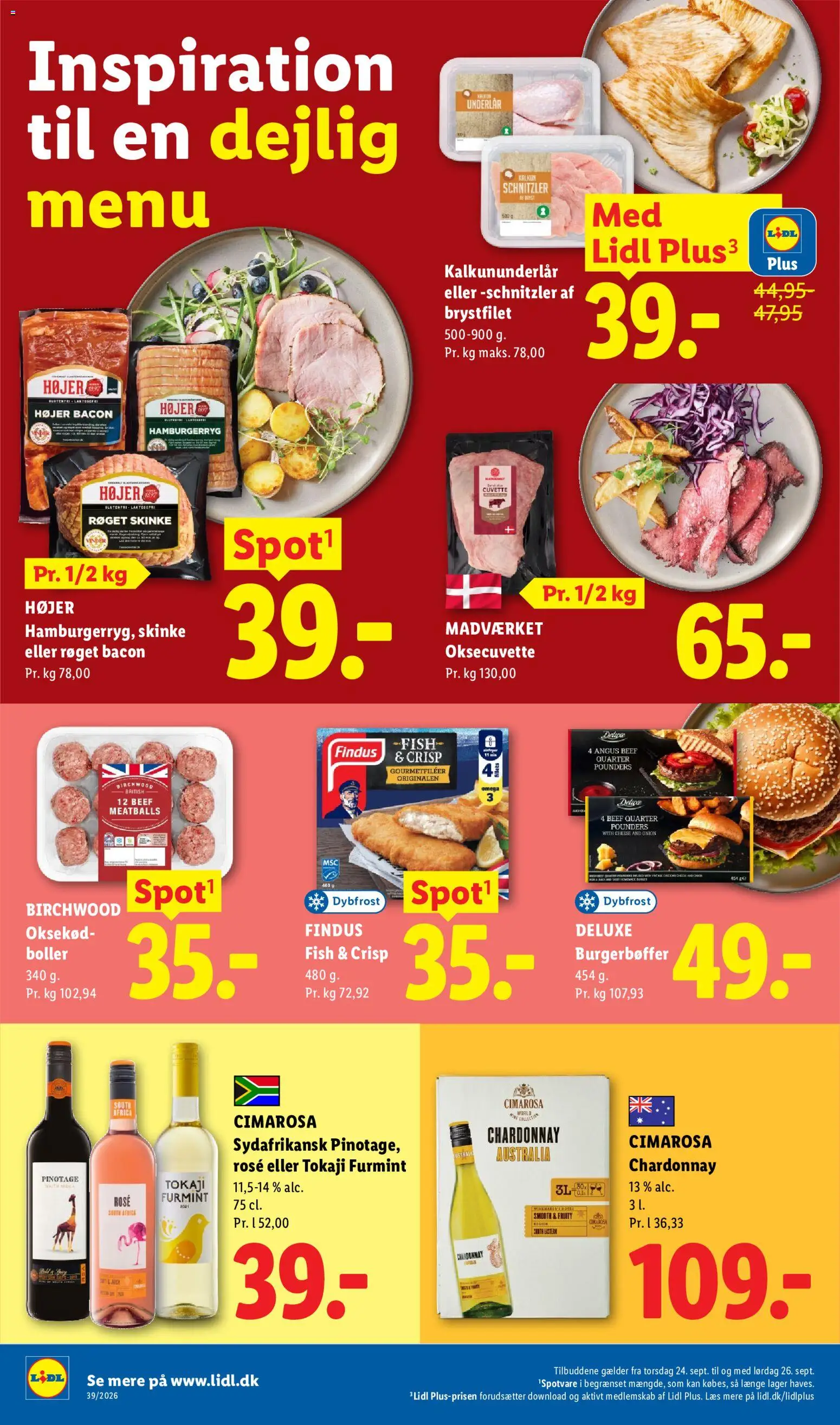 Lidl tilbudsavis – gyldig fra 20/09/2026 | Side: 37 | Produkter: Schnitzler, Bacon, Hamburgerryg, Søm