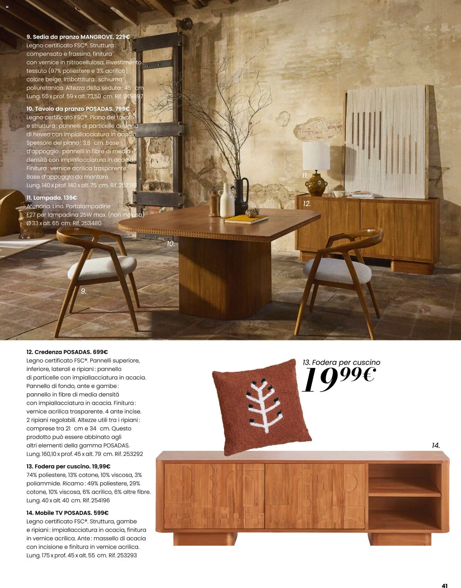 Volantino Maisons du Monde del 23/09/2026 | Pagina: 41 | Prodotti: Schiuma, Mobile, TV, Sedia