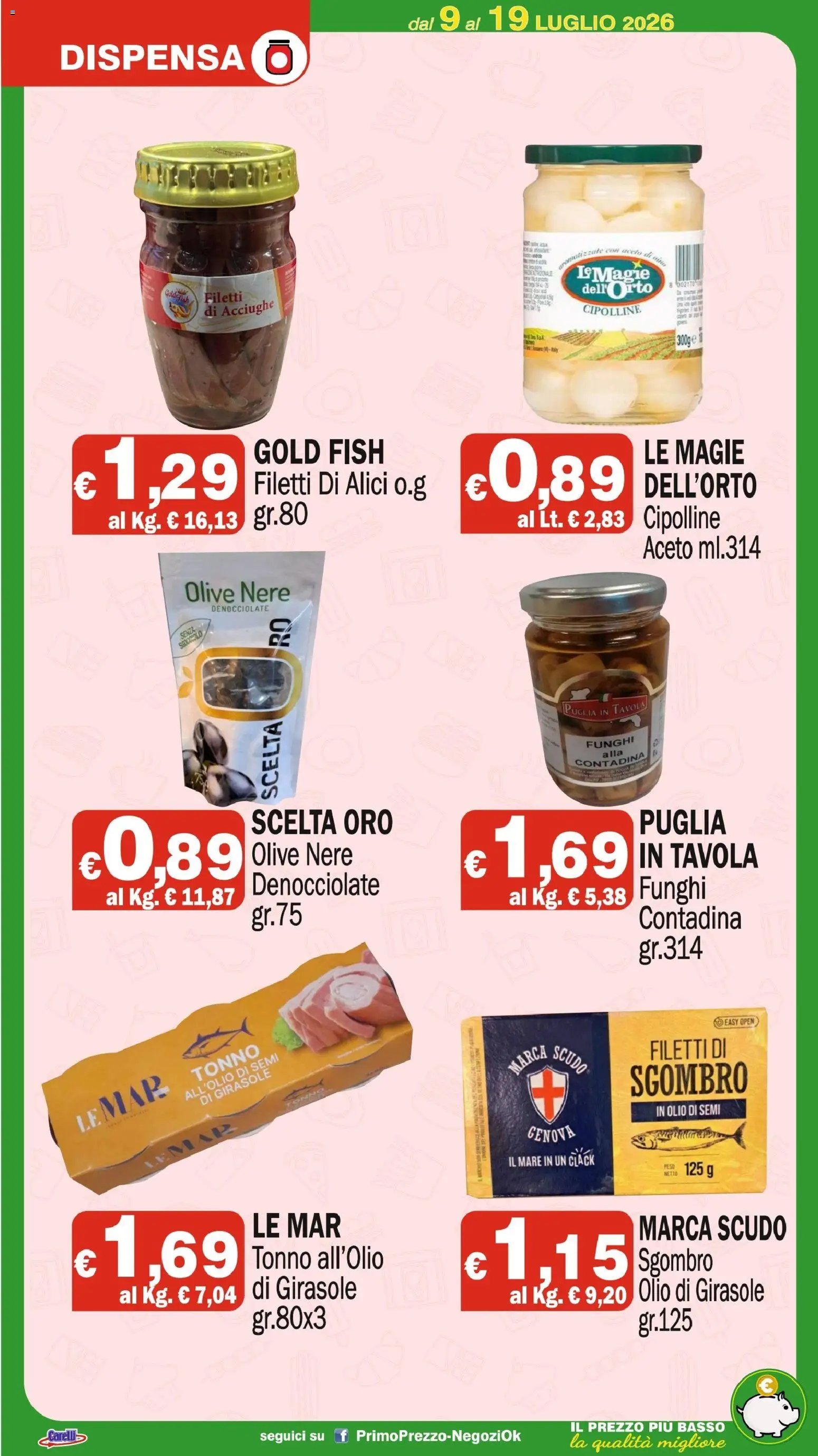 Volantino Primo Prezzo del 09/07/2026 | Pagina: 9