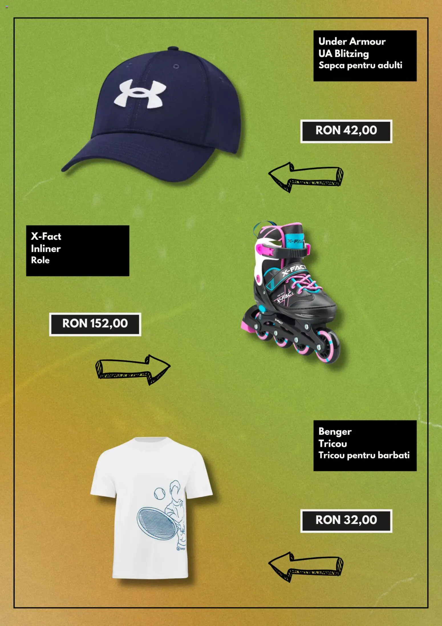 Noul catalog Hervis – valabil de la 25.06.2026 | Pagină: 2 | Produse: Șapcă, Role, Kestane, Tricou