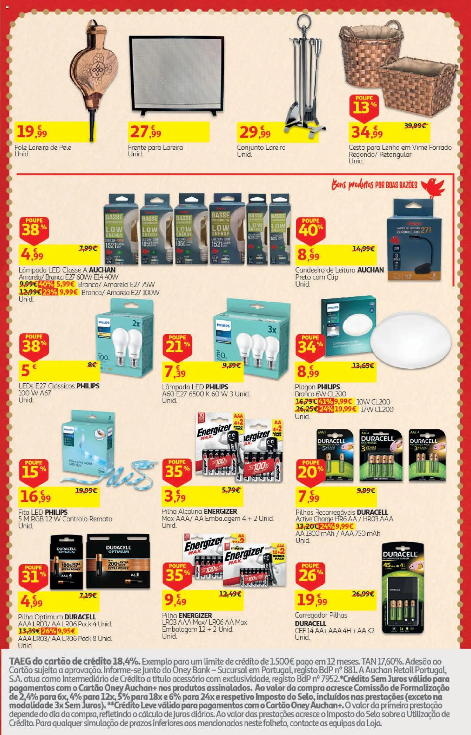 Auchan Presentes │ válido de 01/11/2026 | Página: 25 | Produtos: Candeeiro, Pilhas
