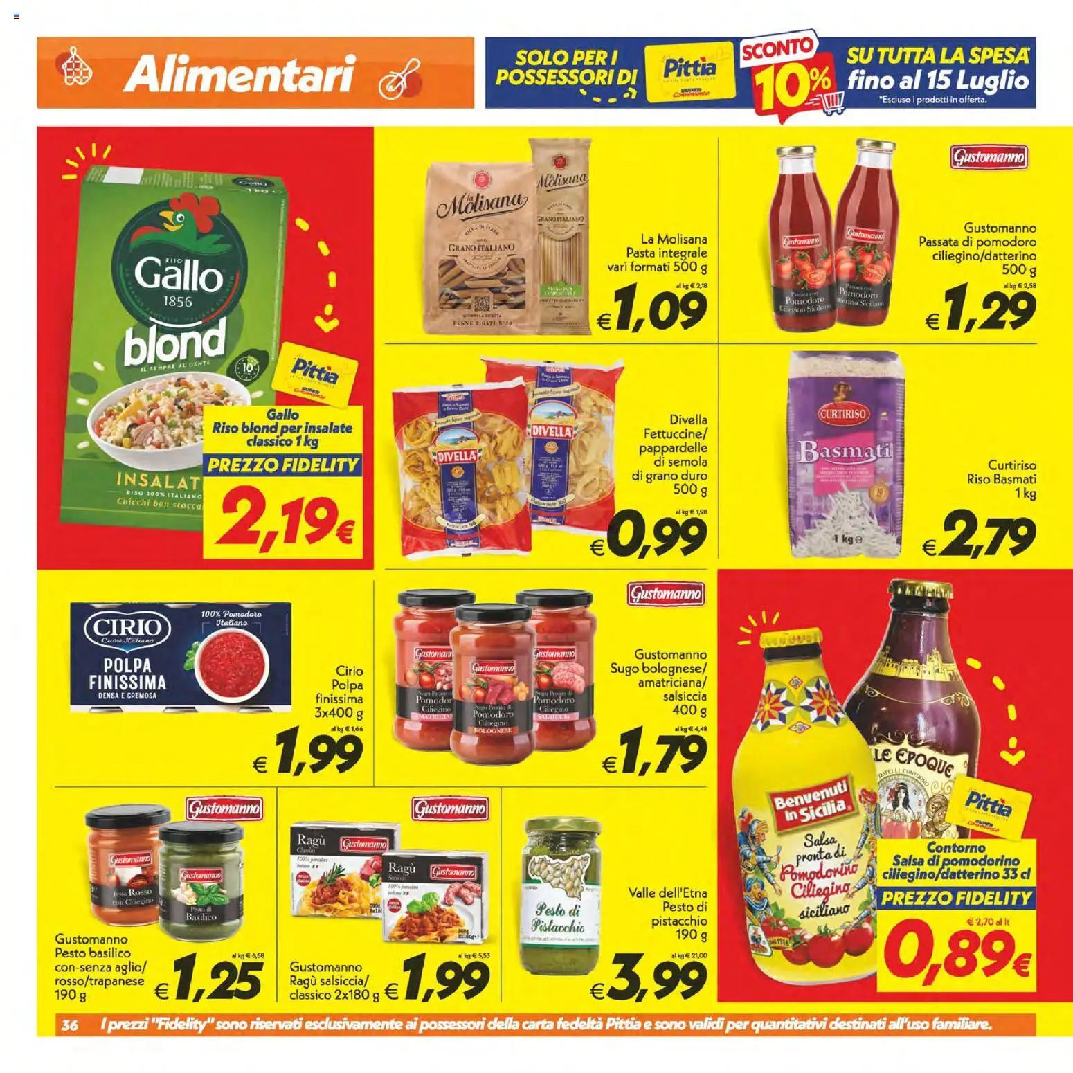 Volantino SuperConveniente del 25/06/2026 | Pagina: 36 | Prodotti: Salsa, Pomodoro, Salsiccia, Penne