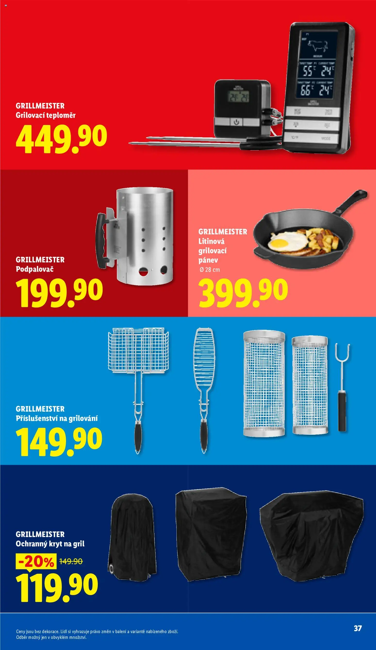 Lidl leták - Vše pro skvělé grilování od 05.05.2026 | Strana: 37 | Produkty: Grilování, Pánev, Gril, Teploměr