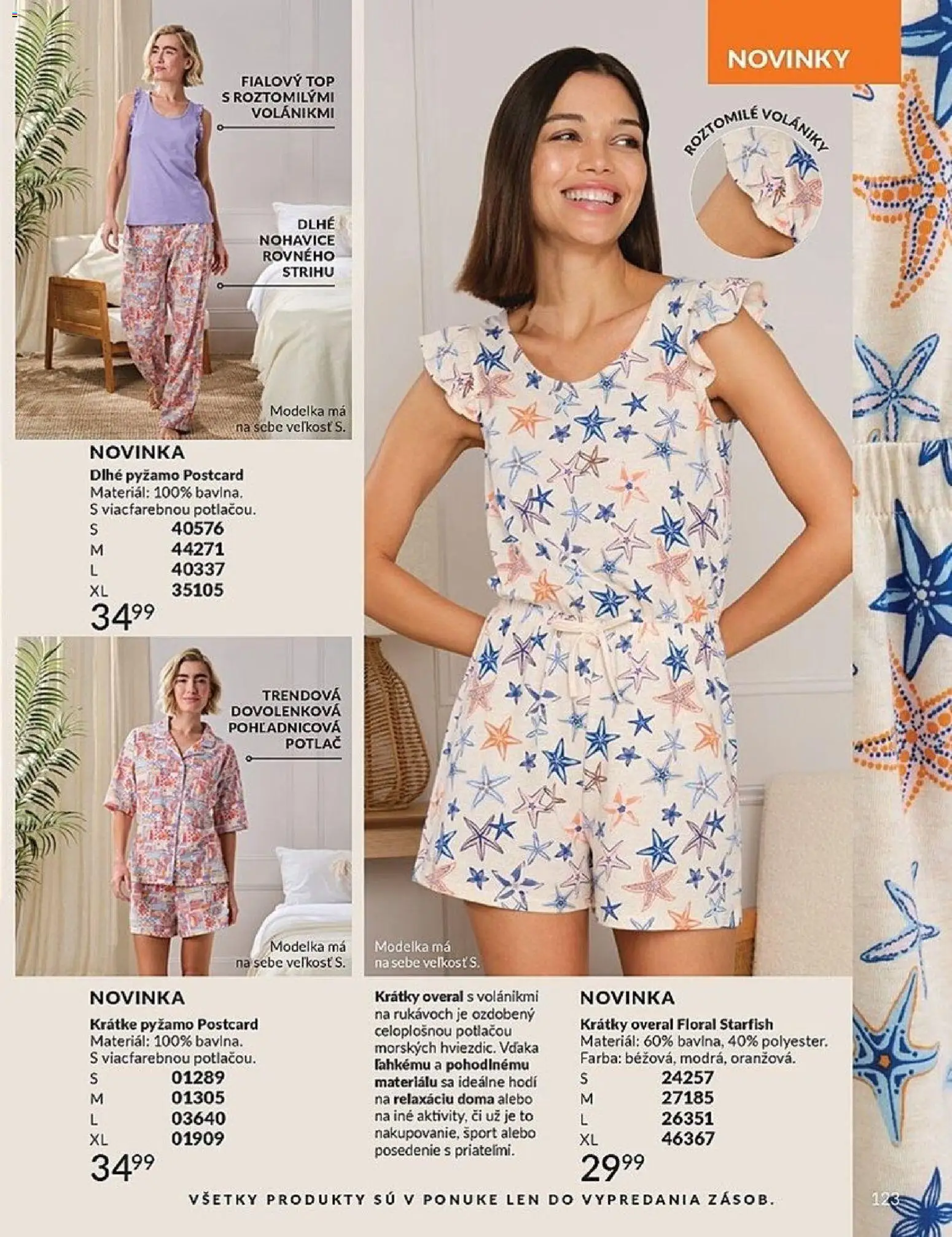 Nové Avon akcie – leták je platný od 01.06.2026 | Strana: 123 | Produkty: Nohavice, Overal, Pyžamo