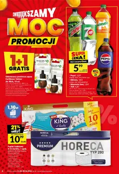 Pogląd oferty "Twój Market gazetka" - ważna od 24.06.2026 | Strona: 4 | Produkty: Karta, Papier toaletowy, Odświeżacz powietrza, Pepsi