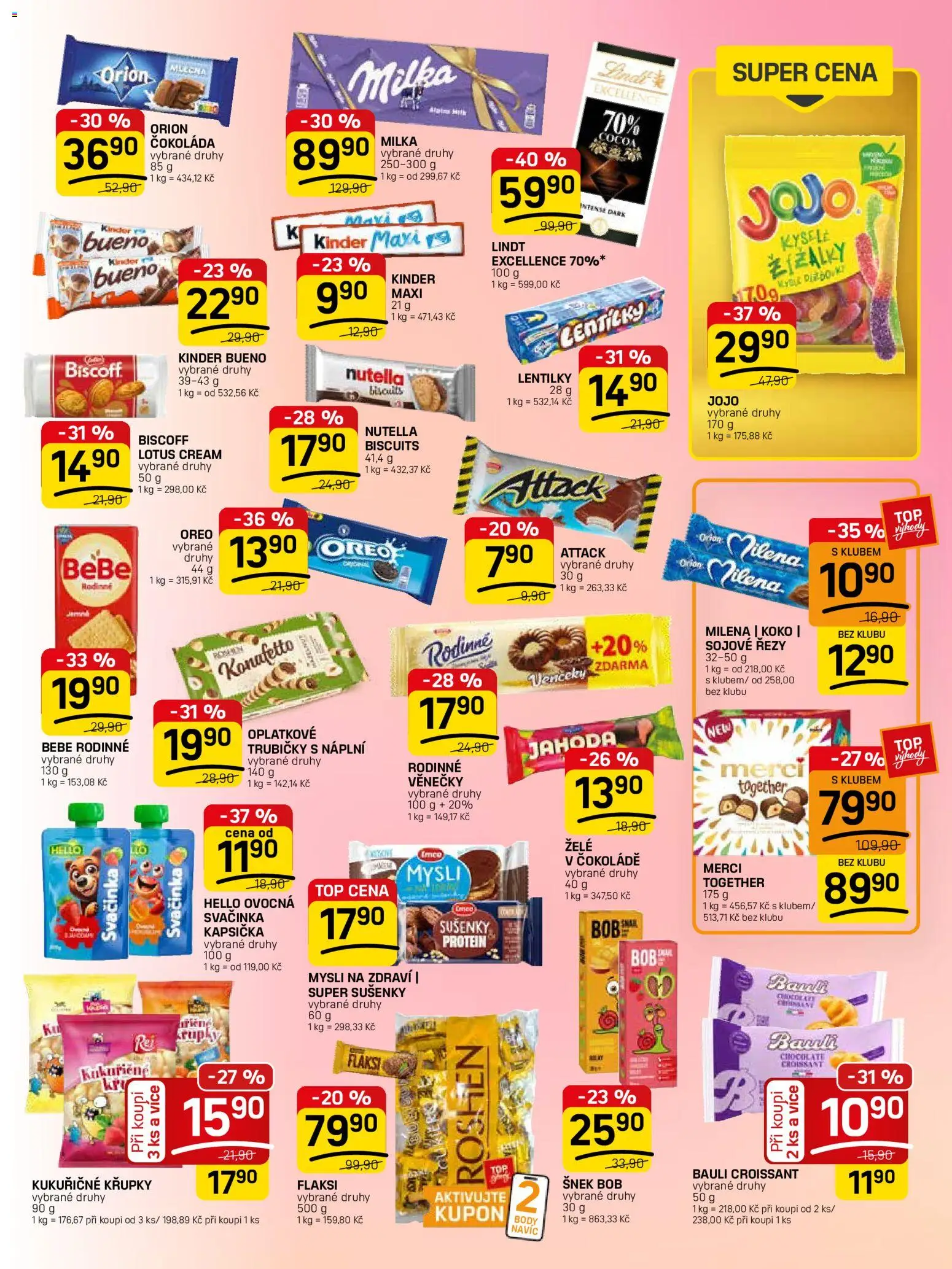 Flop leták - FlopTop od 27.05.2026 | Strana: 9 | Produkty: Jojo, Milka, Křupky, Lotus