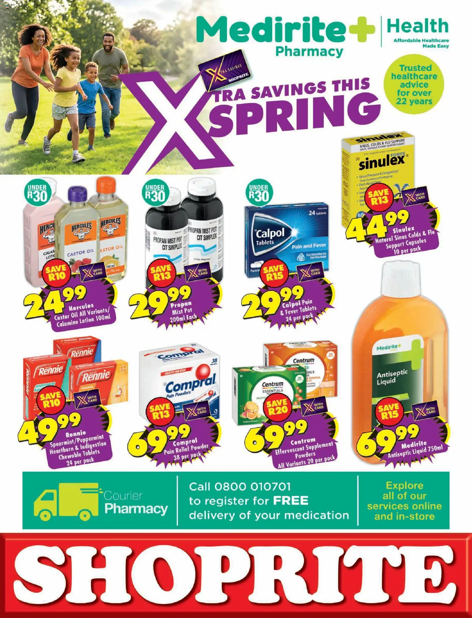New Shoprite catalogue – valid from 20/08/2026 | Page: 1 | Products: Antiseptic liquid, Oil, Powder, Lotion