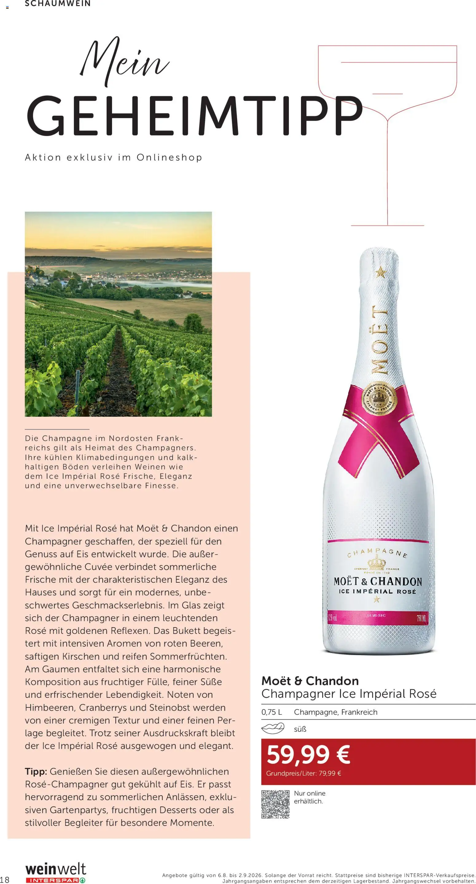 Interspar Wein Welt gültig ab 06.08.2026 | Seite: 18 | Produkte: Eis