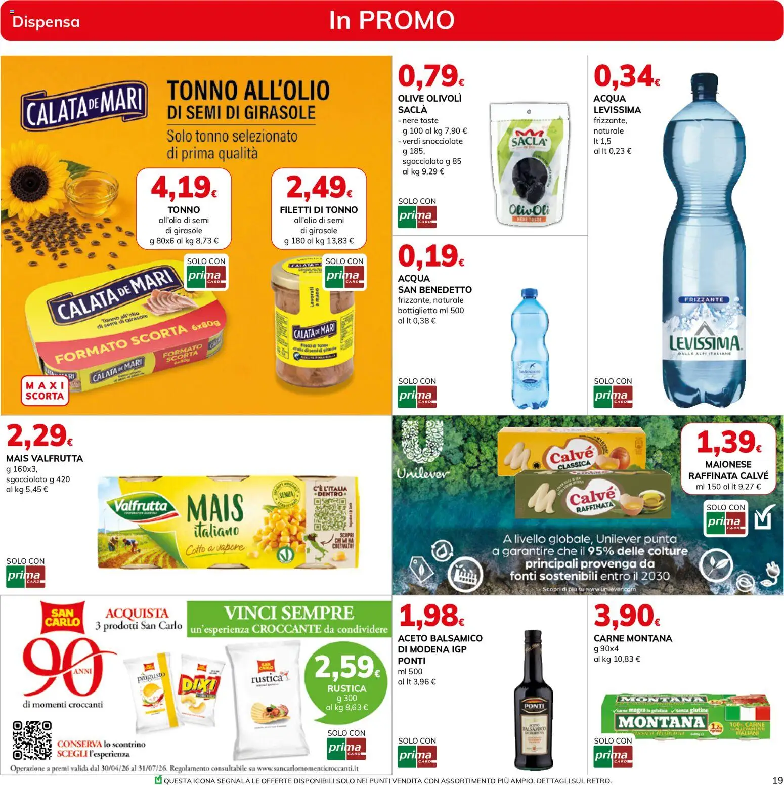 Volantino Basko del 16.06.2026 | Pagina: 19 | Prodotti: Maionese, Olive, Tonno, Mais