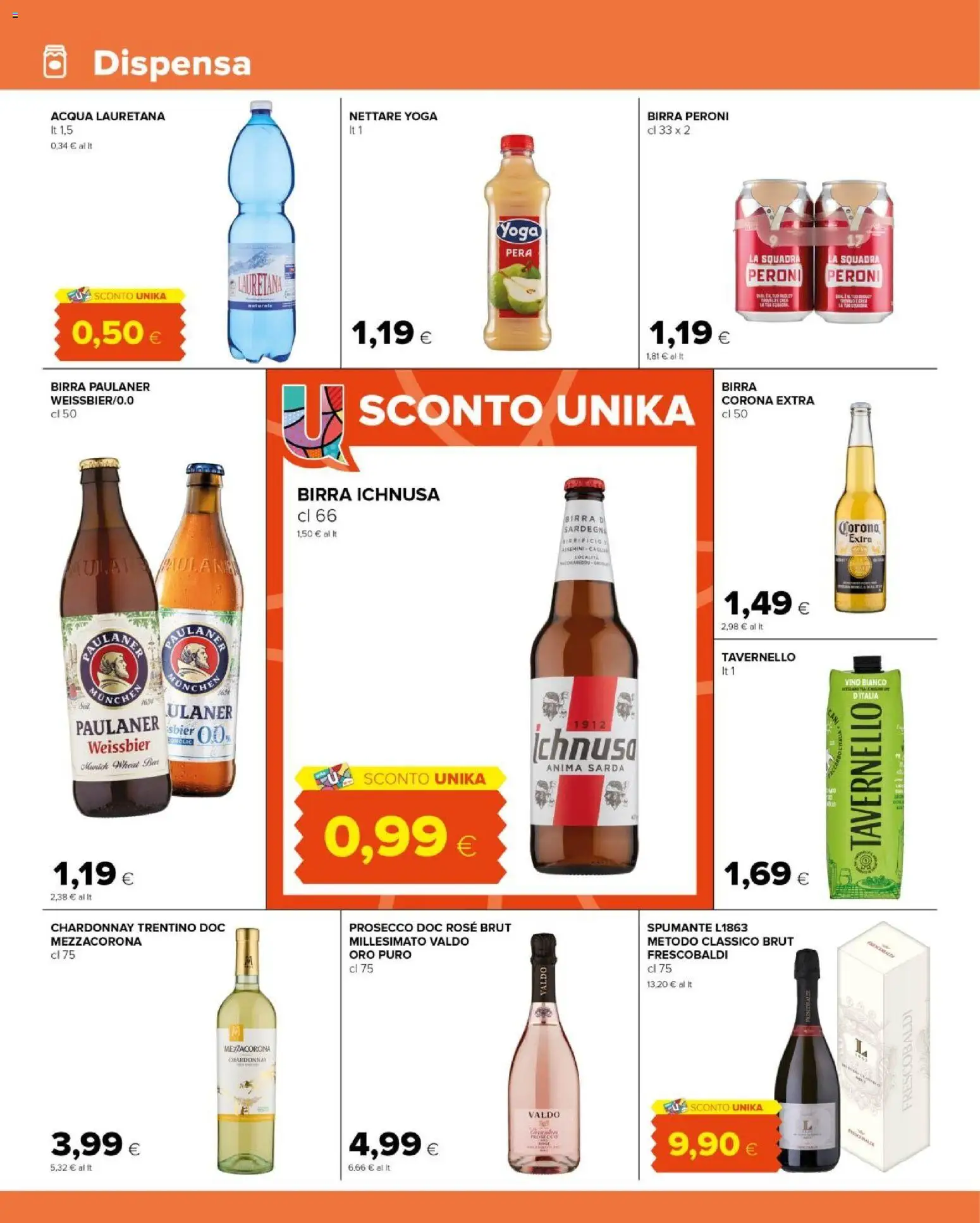 Volantino Tigre del 12/08/2026 | Pagina: 10 | Prodotti: Prosecco, Pera, Spumante, Vino bianco
