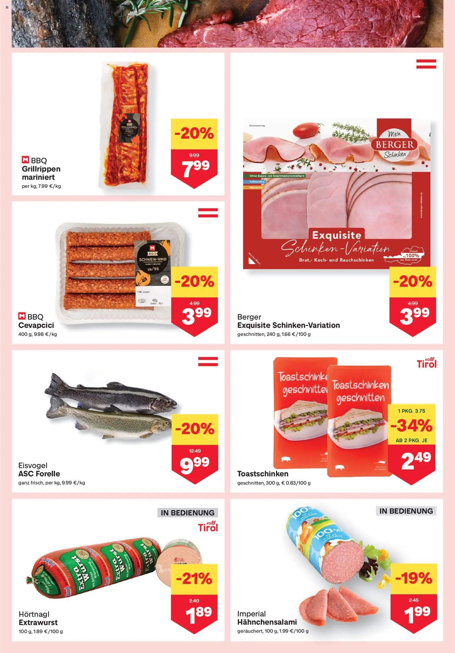 MPREIS Flugblatt gültig ab 03.09.2026 | Seite: 3 | Produkte: Wurst, Schinken
