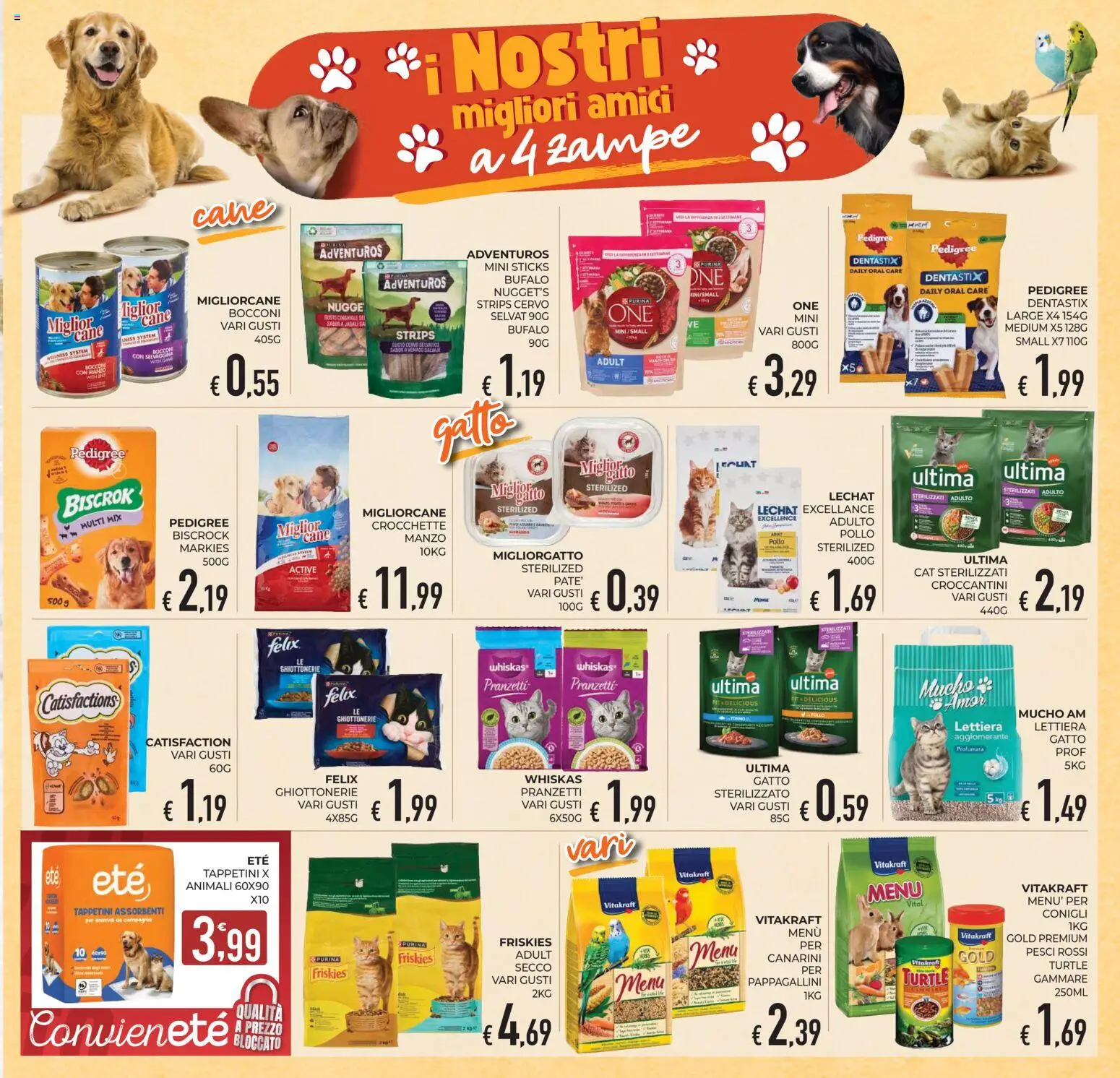 Volantino Eté del 22/09/2026 | Pagina: 15 | Prodotti: Pollo, Crocchette, Assorbenti, Bufalo