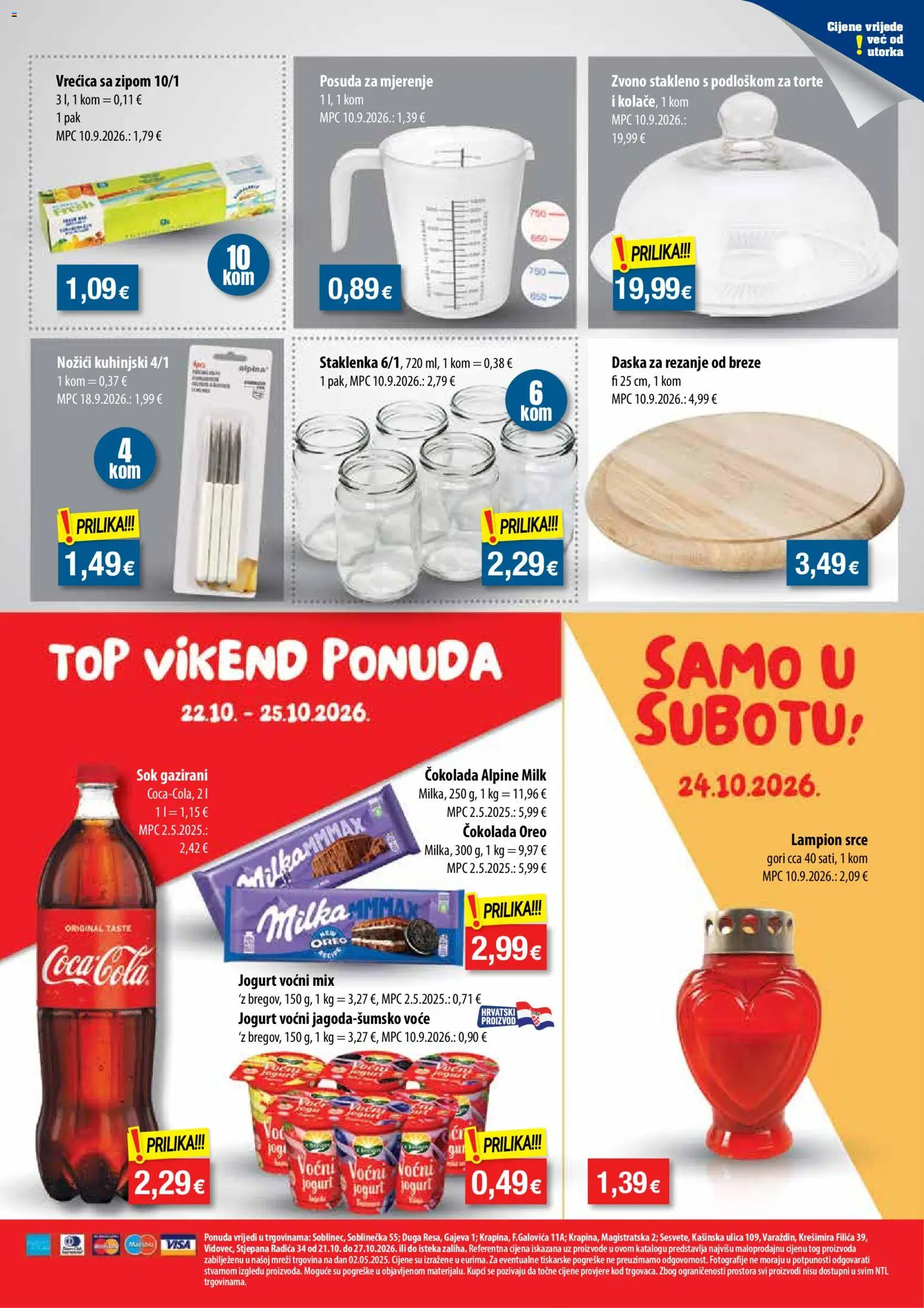 NTL katalog | vrijedi od 21.10.2026 | Stranica: 13 | Proizvodi: Čokolada, Sok, Voće, Milka
